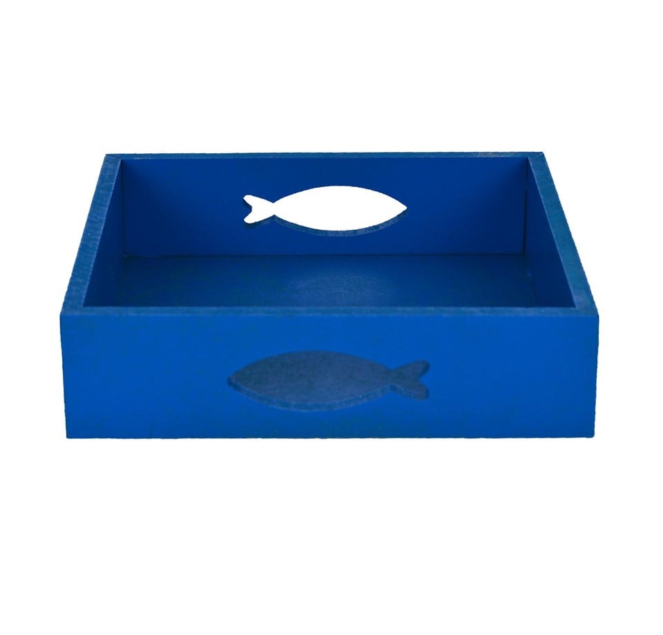 Marine Mavi Dekoratif Peçetelik