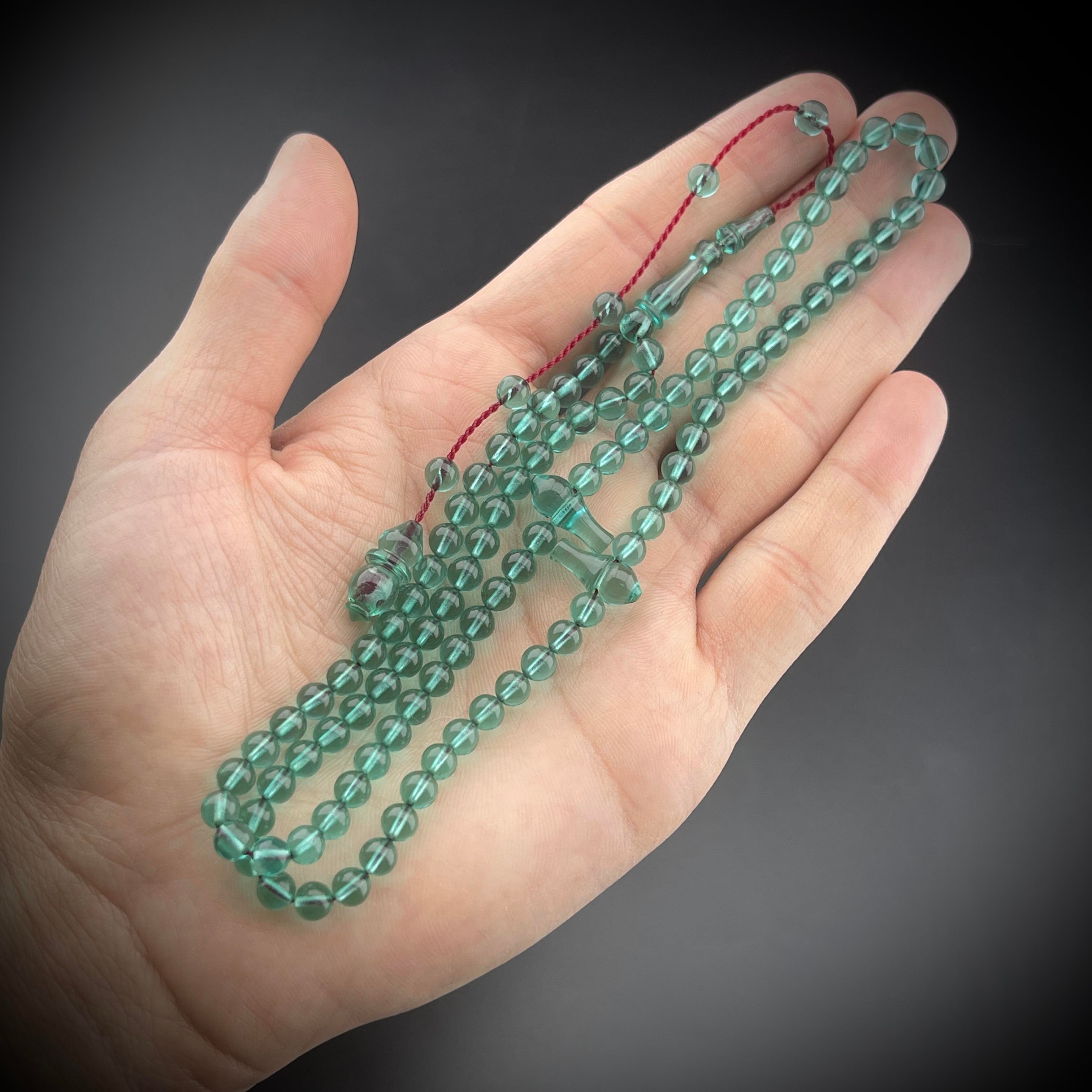 99'luk Ateş Kehribar Tesbih
