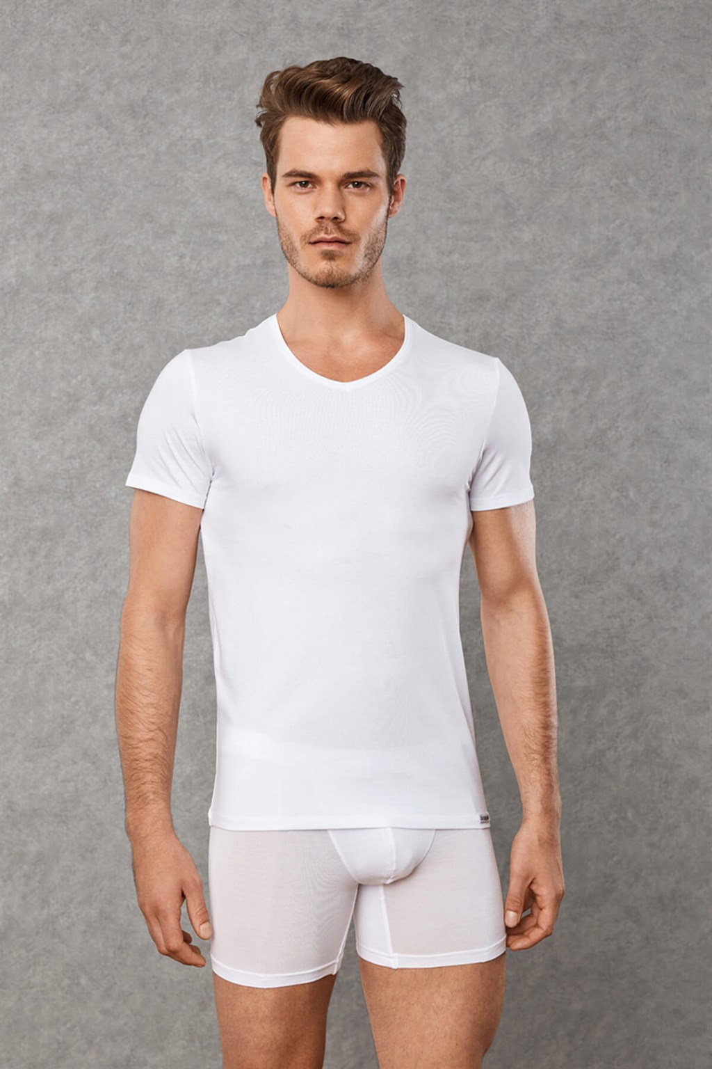 DOREANSE Erkek 2 li T-Shirt 2800