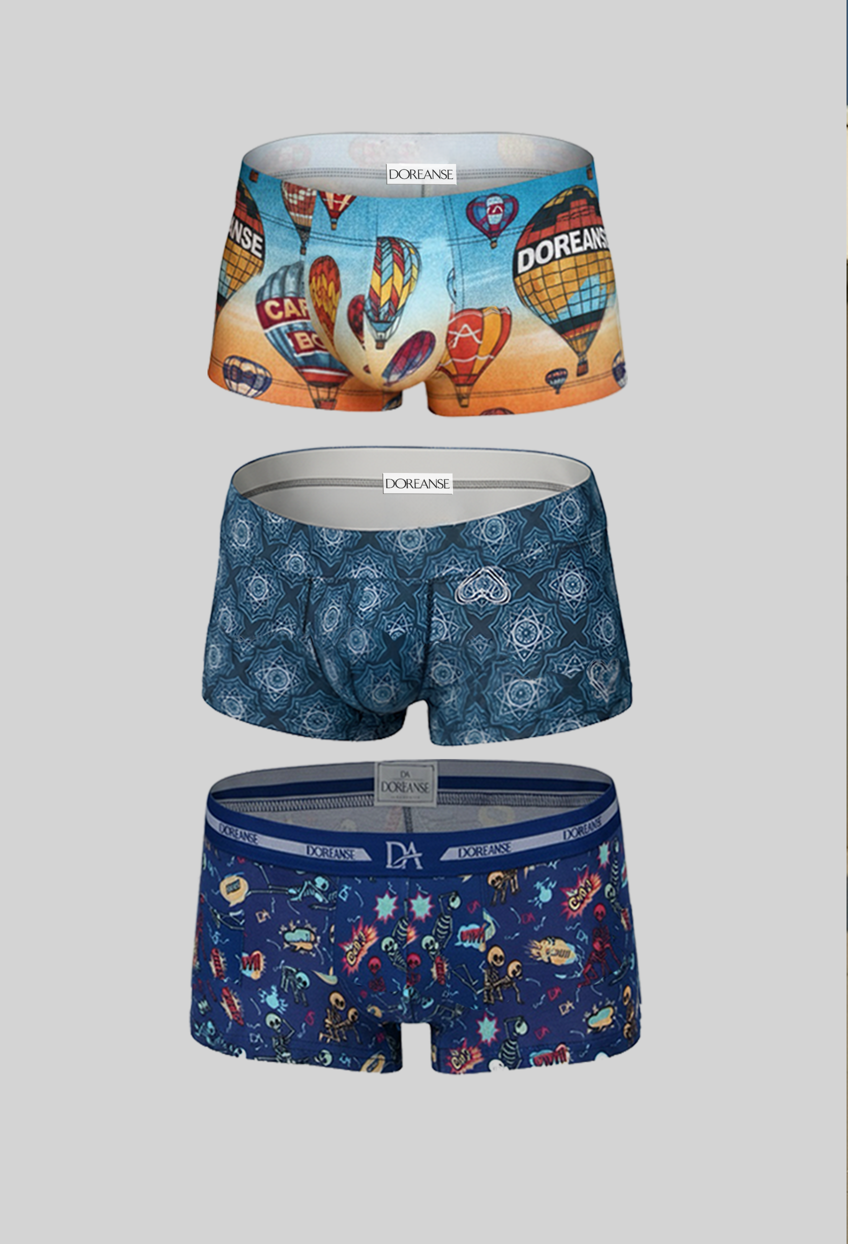 DOREANSE Erkek 3 lü Boxer 1747