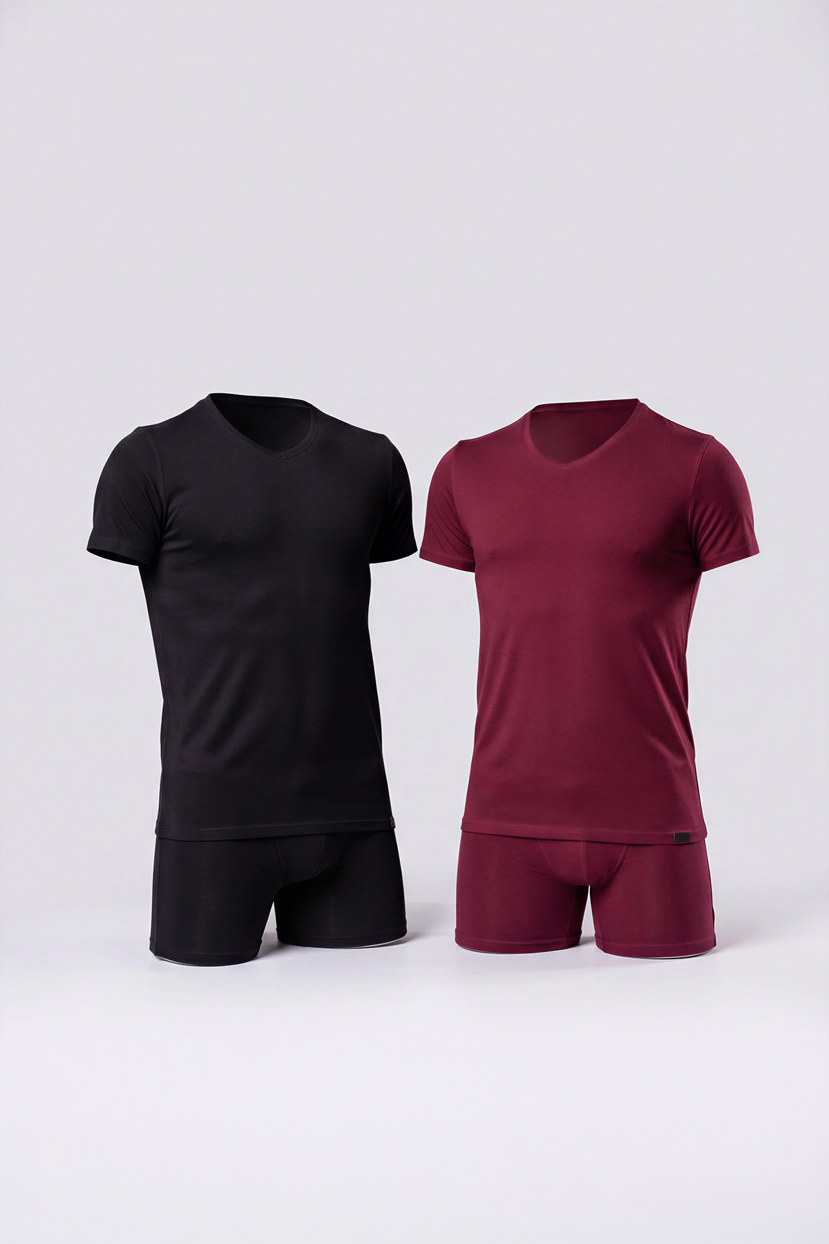 Doreanse Erkek %90 Pamuklu 2'li Yuvarlak Yaka Kısa Kollu T-Shirt 2800