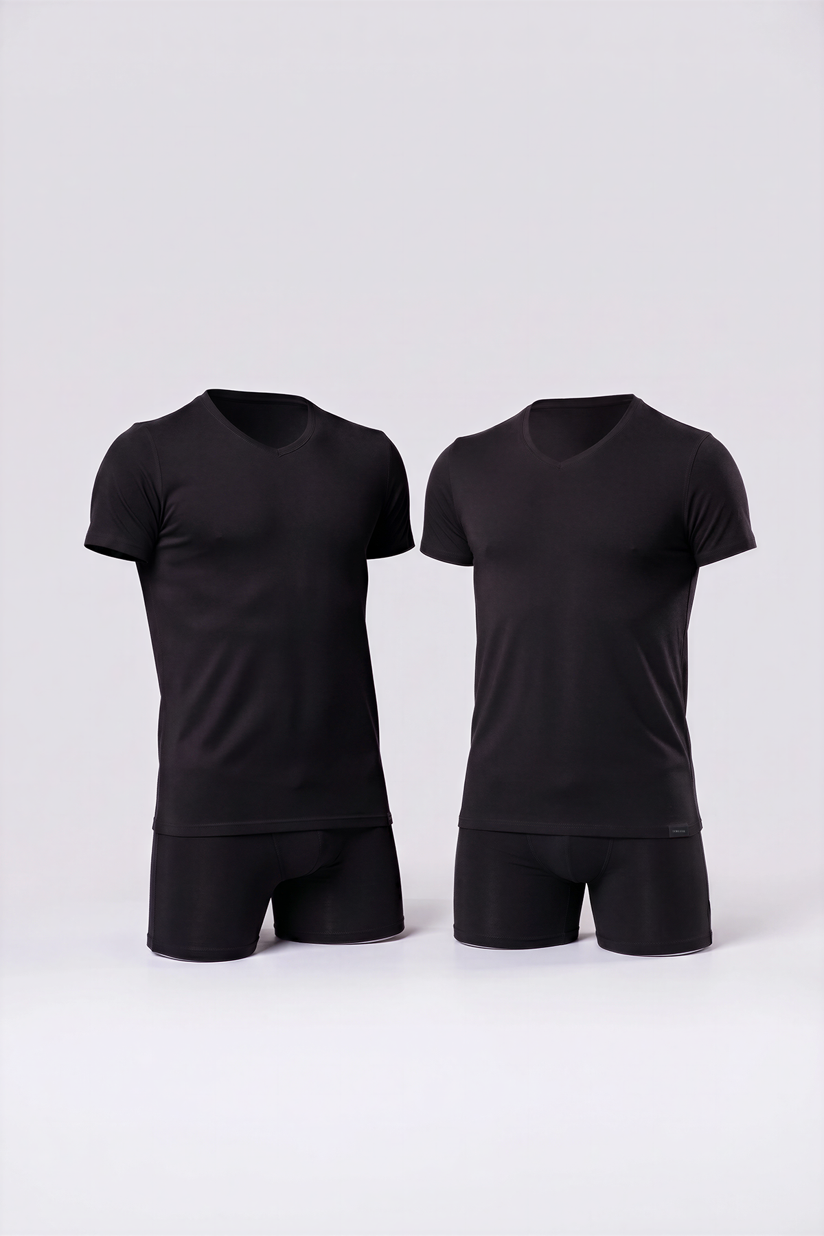 Doreanse Erkek %90 Pamuklu 2'li Yuvarlak Yaka Kısa Kollu T-Shirt 2800