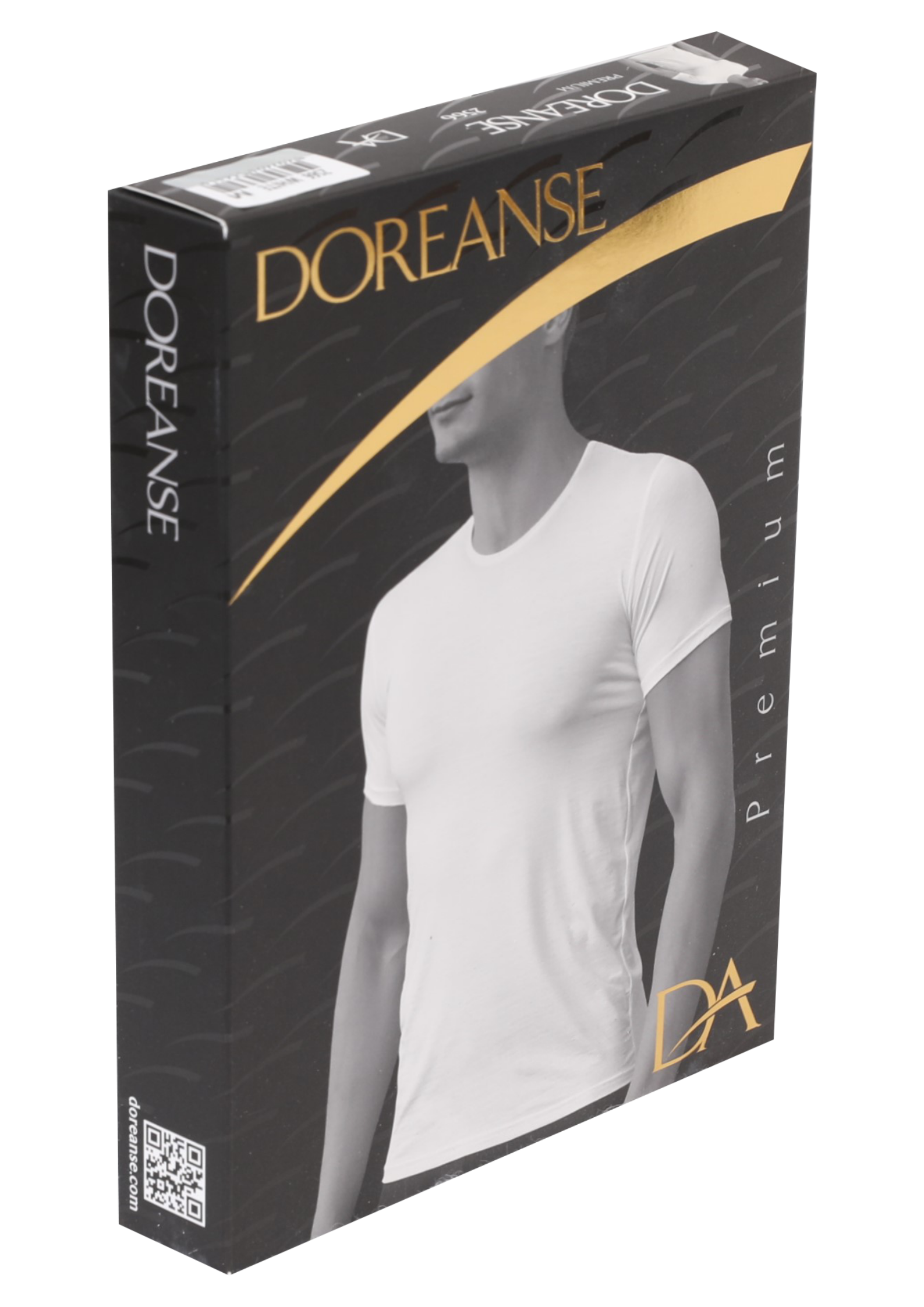 DOREANSE Erkek Basic Bisiklet Yaka T-Shirt 2566