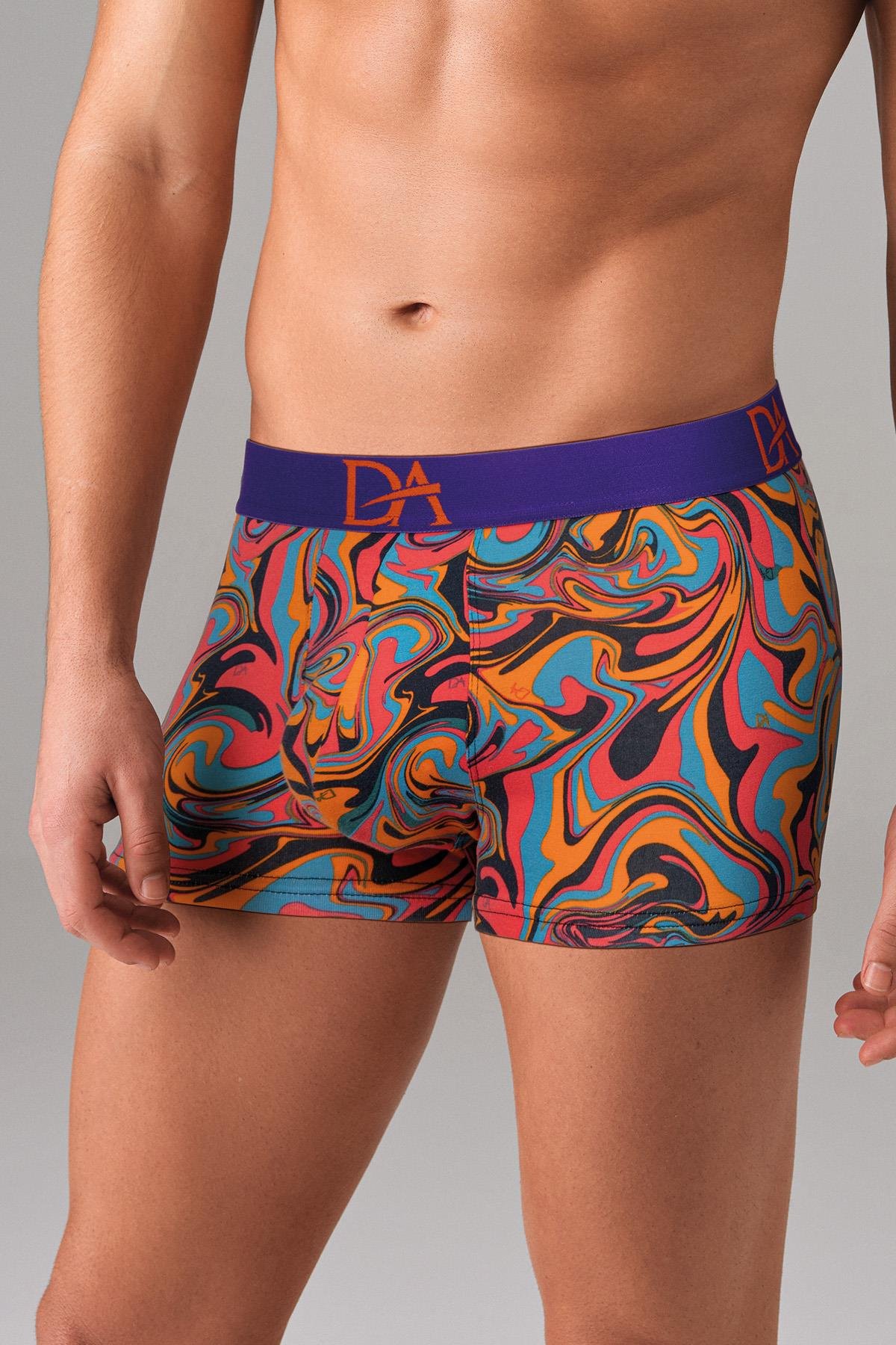 DOREANSE Erkek Ebru Desenli Pamuklu Boxer 1729