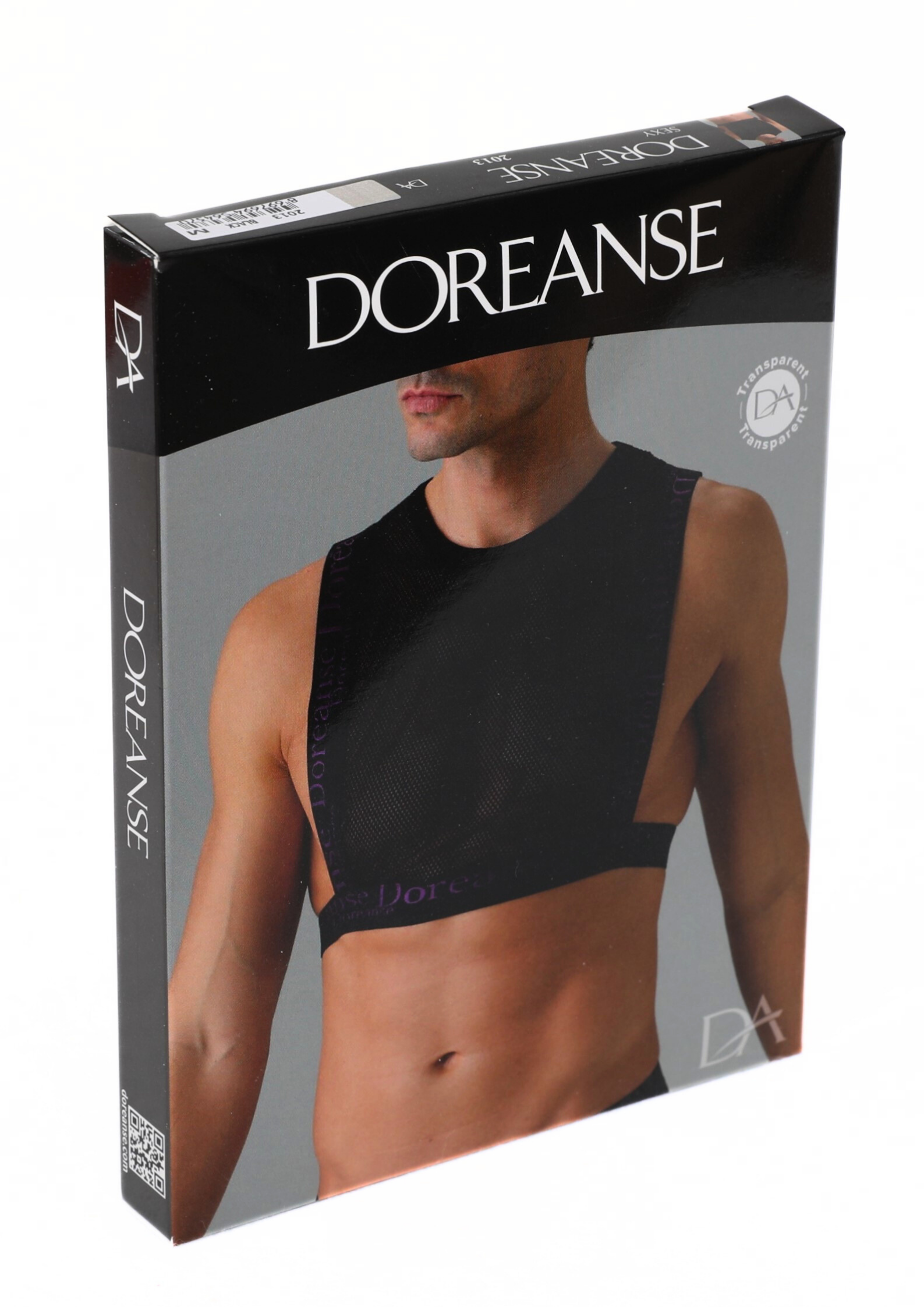 DOREANSE Erkek Fantezi Transparan File Kısa Atlet 2013