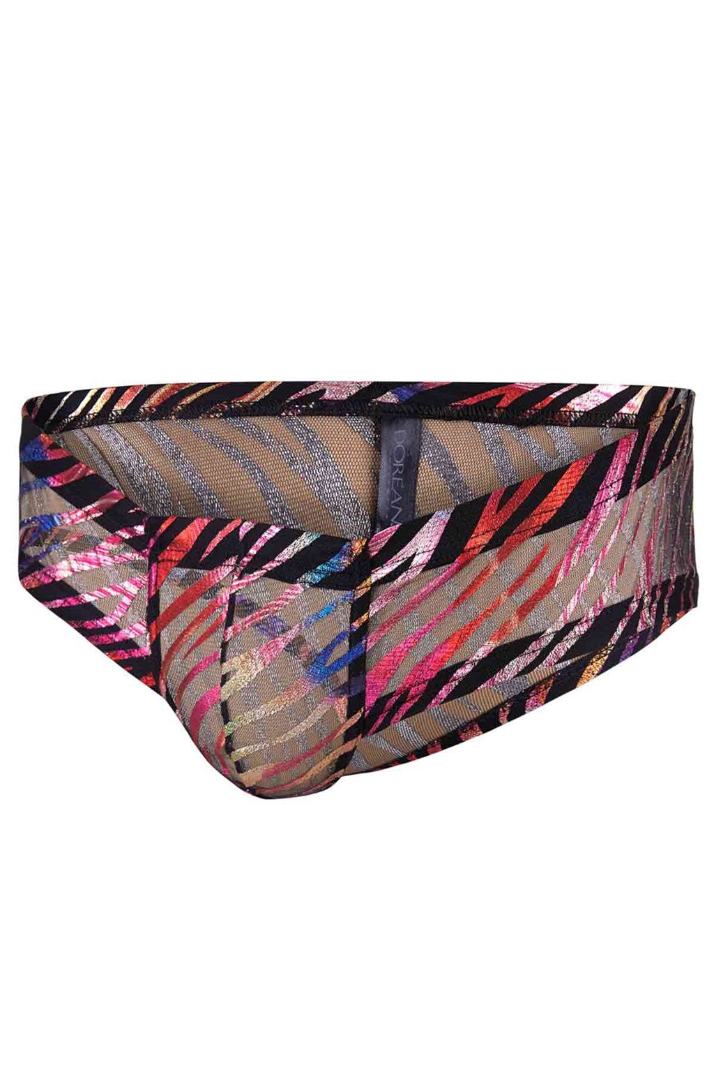 Doreanse Erkek Gökkuşağı Renkler Transparan Mini Paça Boxer 1587