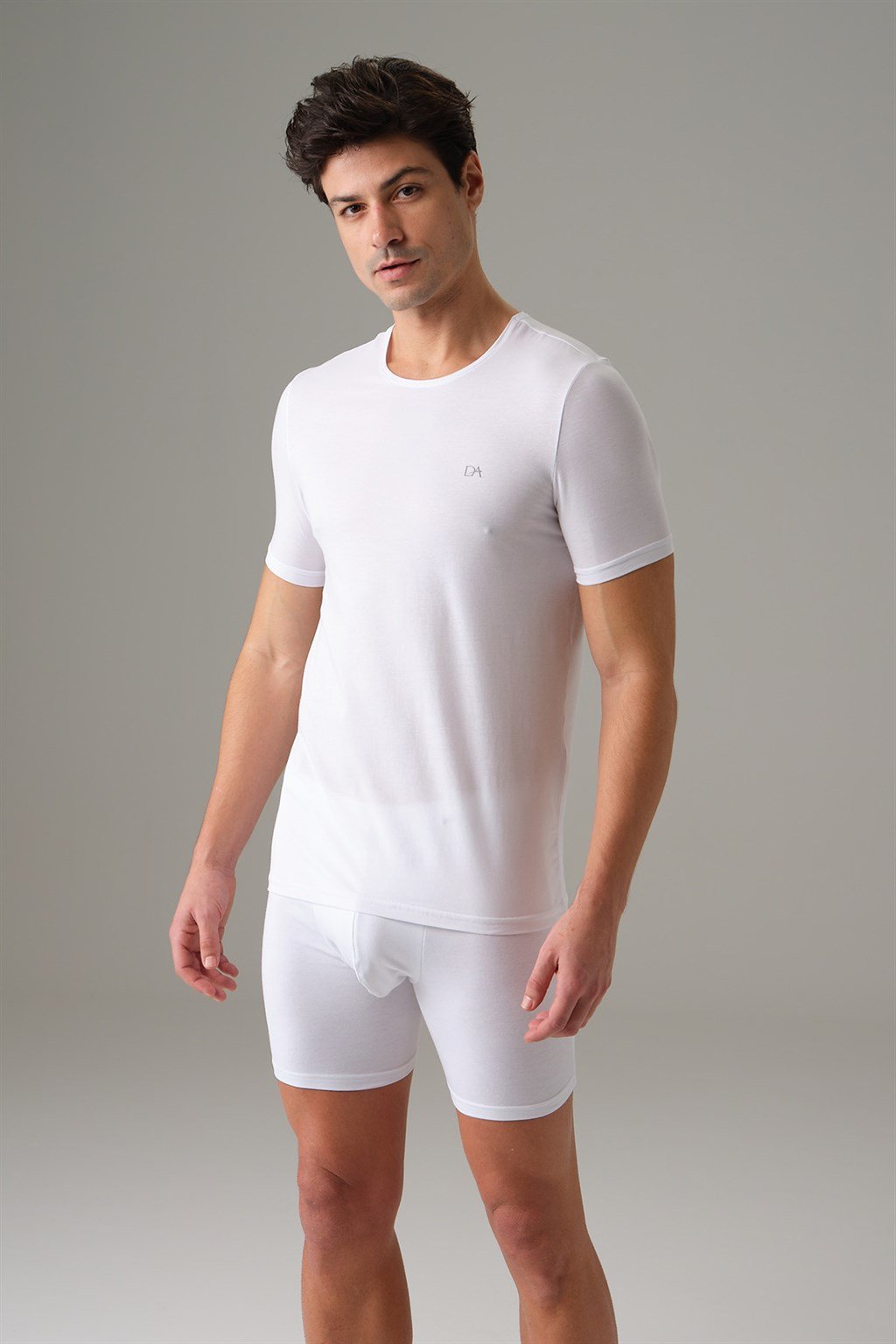 DOREANSE Erkek Koton Kumaş T-Shirt 2531