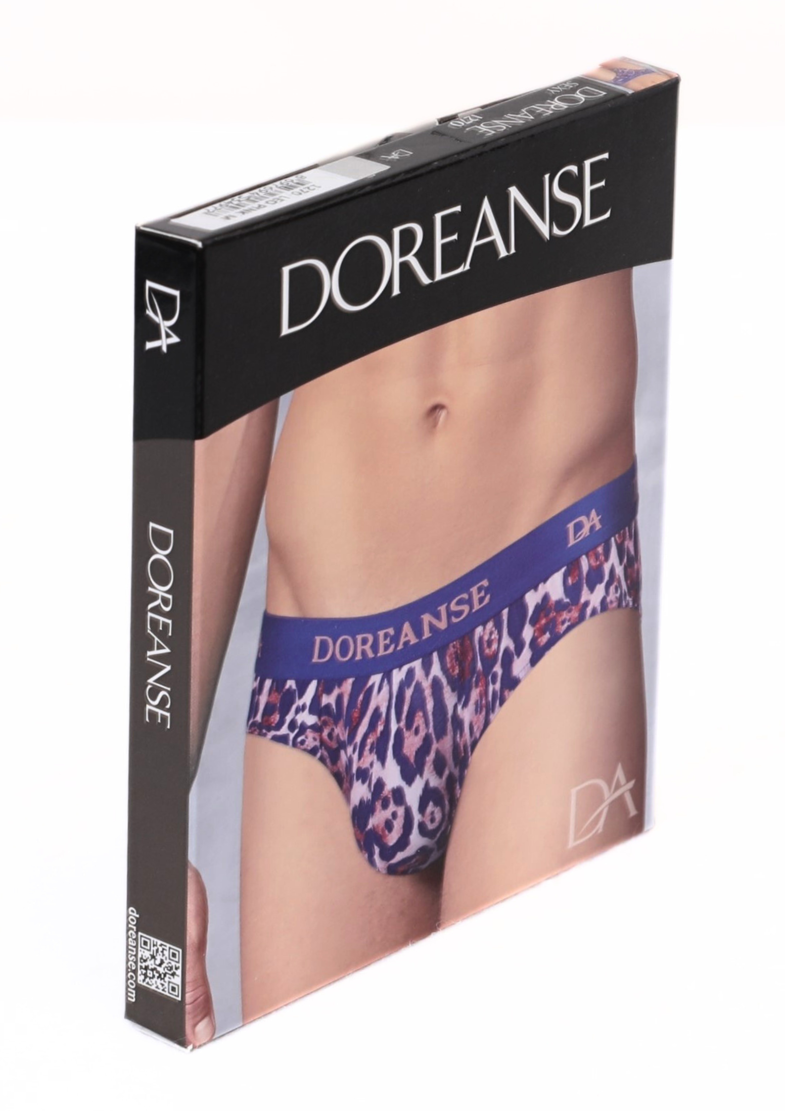 Doreanse Erkek Leopar Fantazi Jockstrap Destekli String Tanga 1270