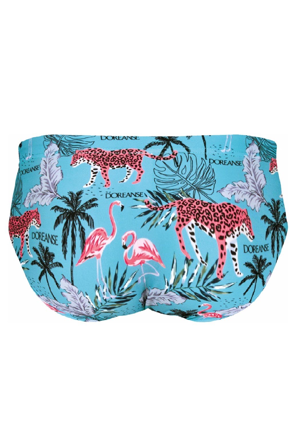 DOREANSE Erkek Mavi Desenli İpli Slip Mayo 3831