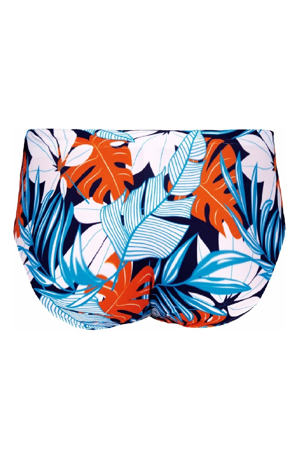 DOREANSE Erkek Mavi Tropikal Desenli İpli Slip Mayo 3826