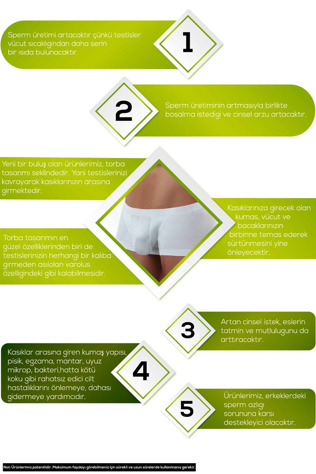 Doreanse Erkek Modal Adonis Torbalı  Mini Paça Boxer 1750