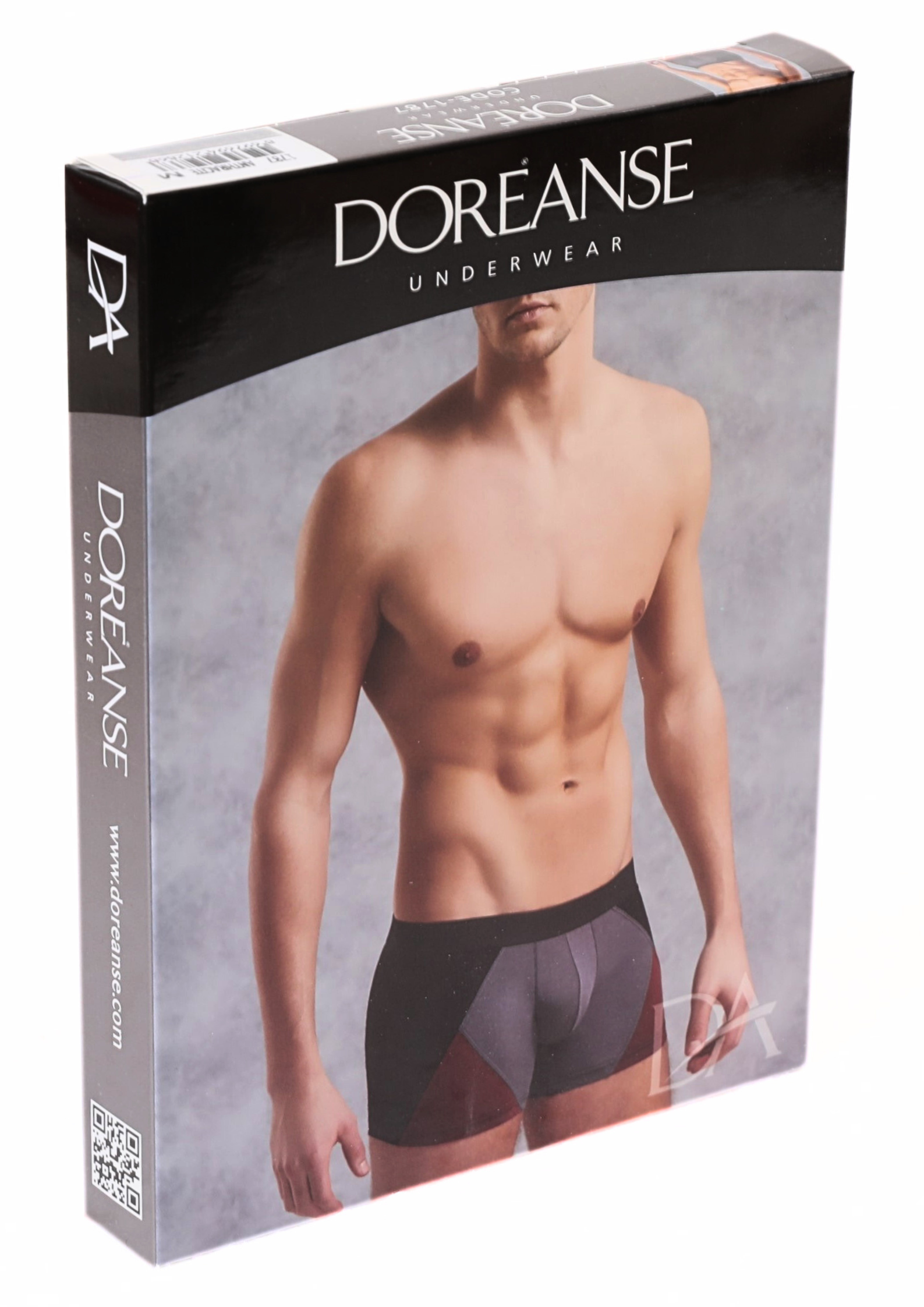 Doreanse Erkek Modal Antrasit Astarlı Torbalı  Normal Paça Boxer 1787