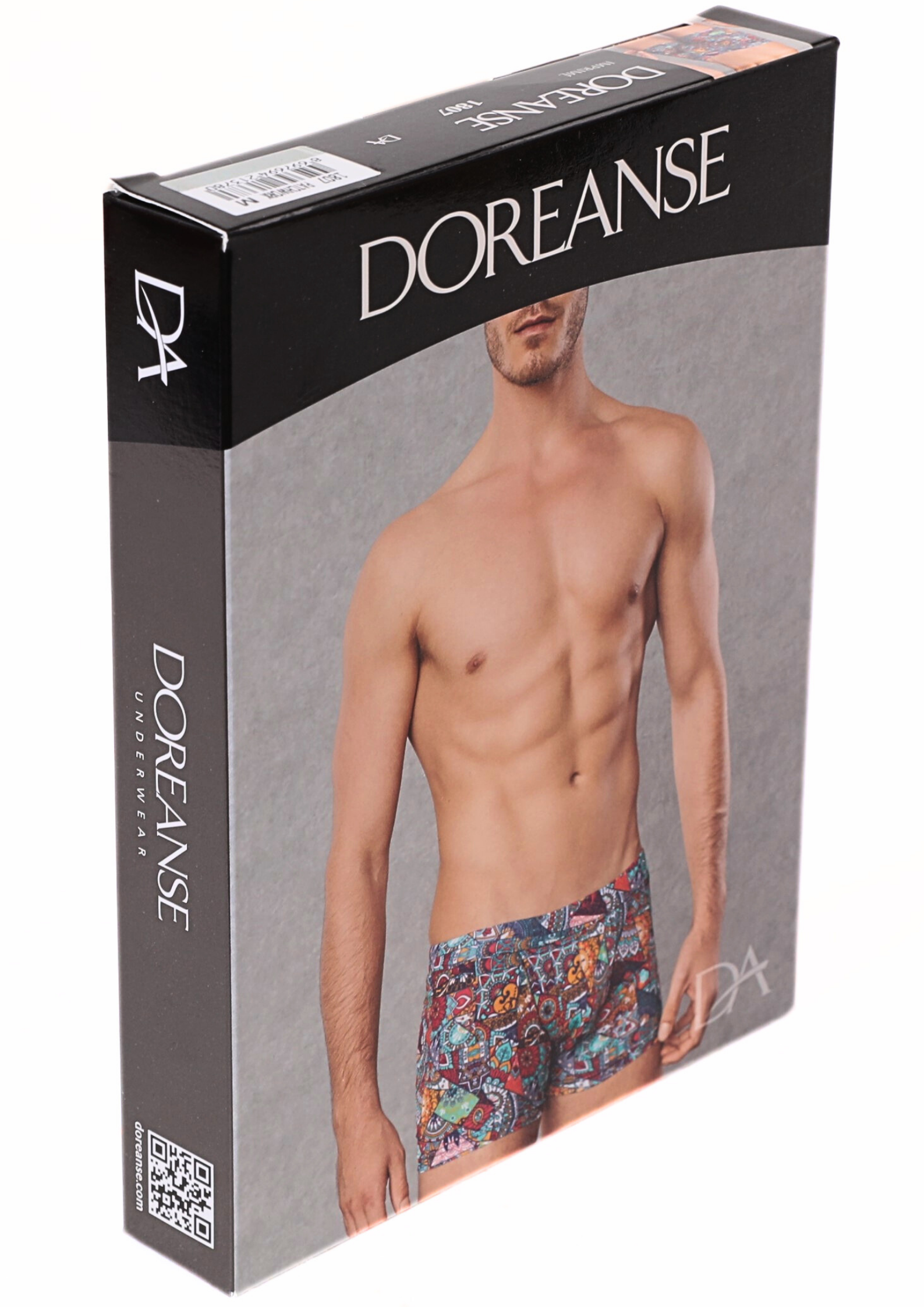 Doreanse Erkek Modal Çok Renkli Baskılı Torbalı  Normal Paça Boxer 1807