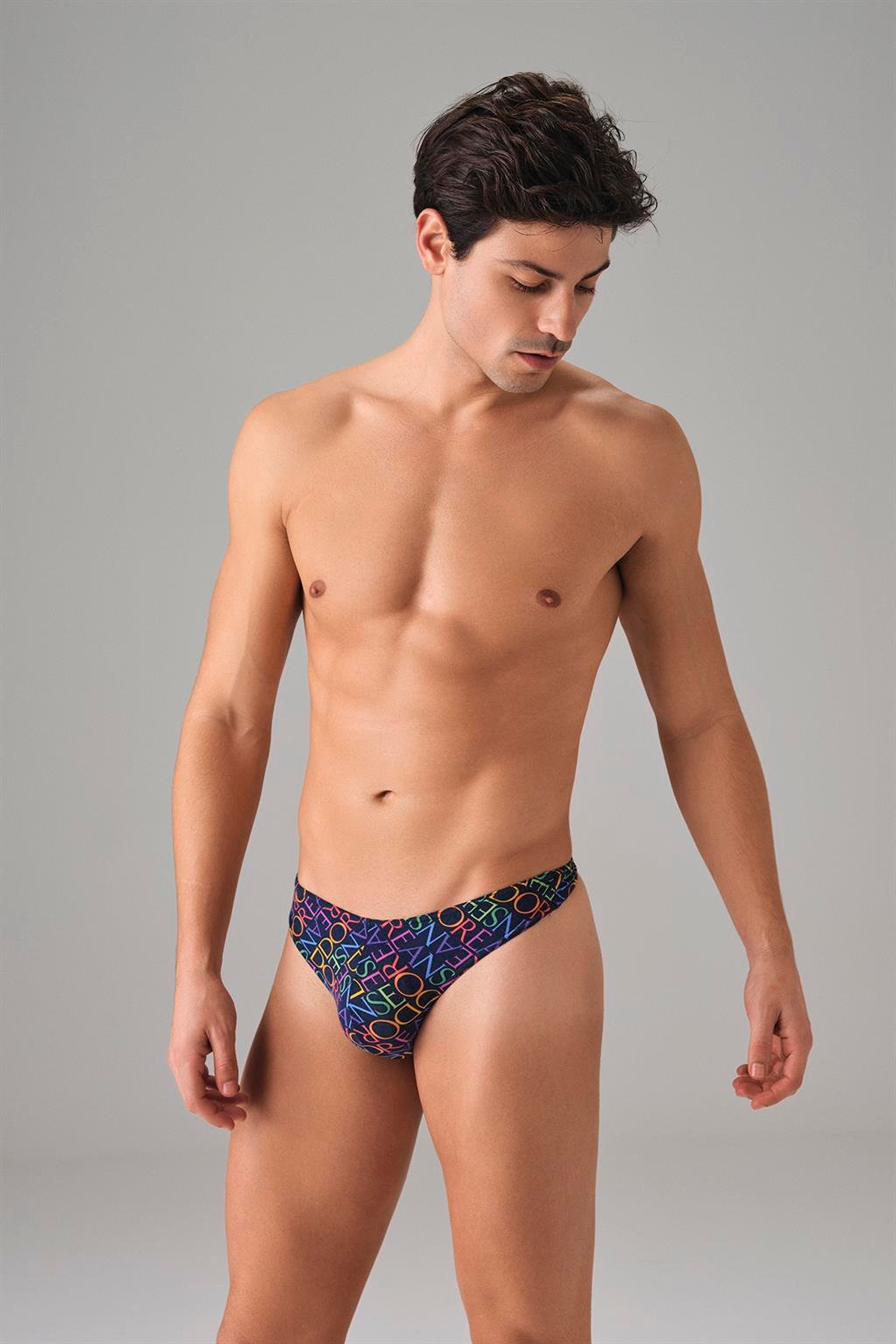 DOREANSE Erkek Modal Çok Renkli Baskılı Külot String 1402