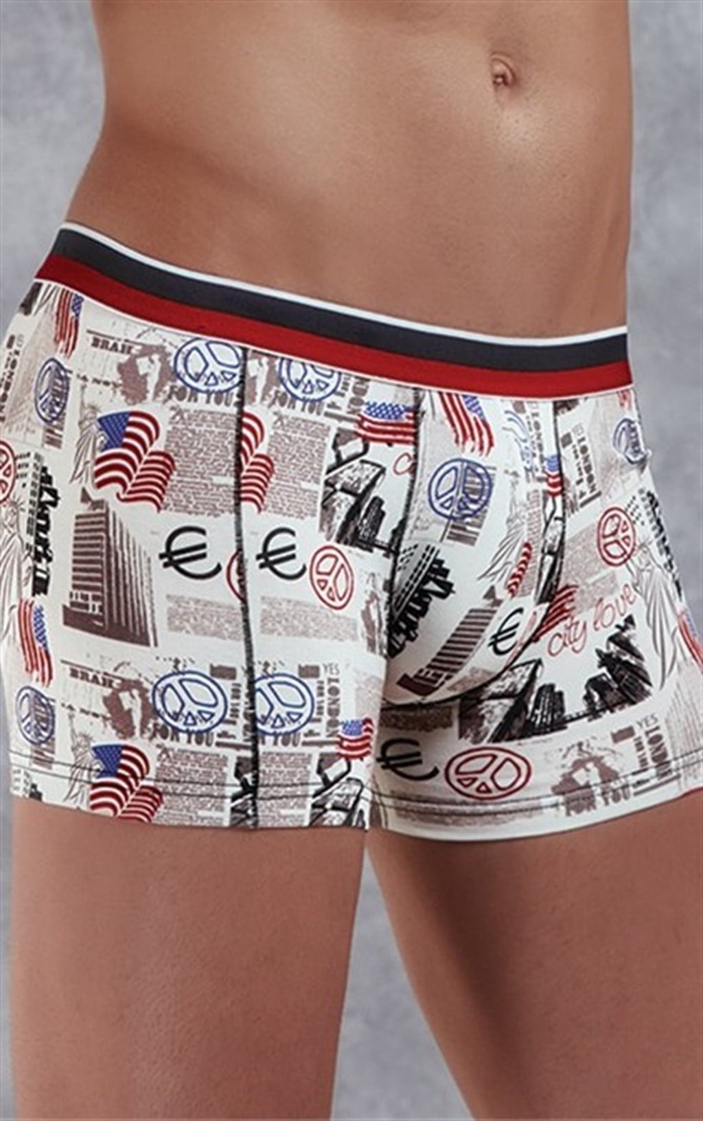 Doreanse Erkek Modal Çok Renkli Baskılıı Torbalı  Normal Paça Boxer 1890
