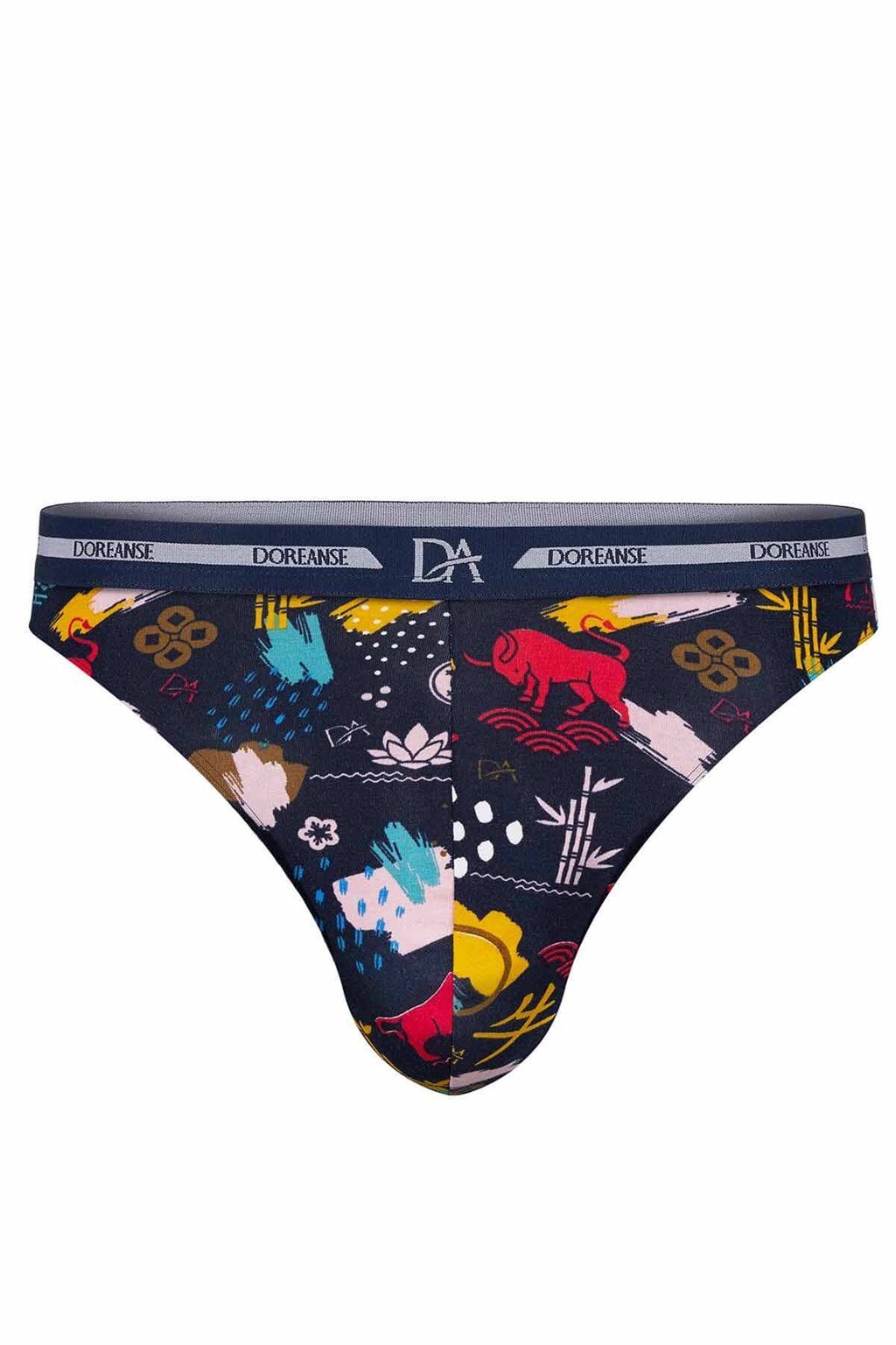 Doreanse Erkek Modal Fantazi String Baskılı Renkli Sexy Tanga 1264