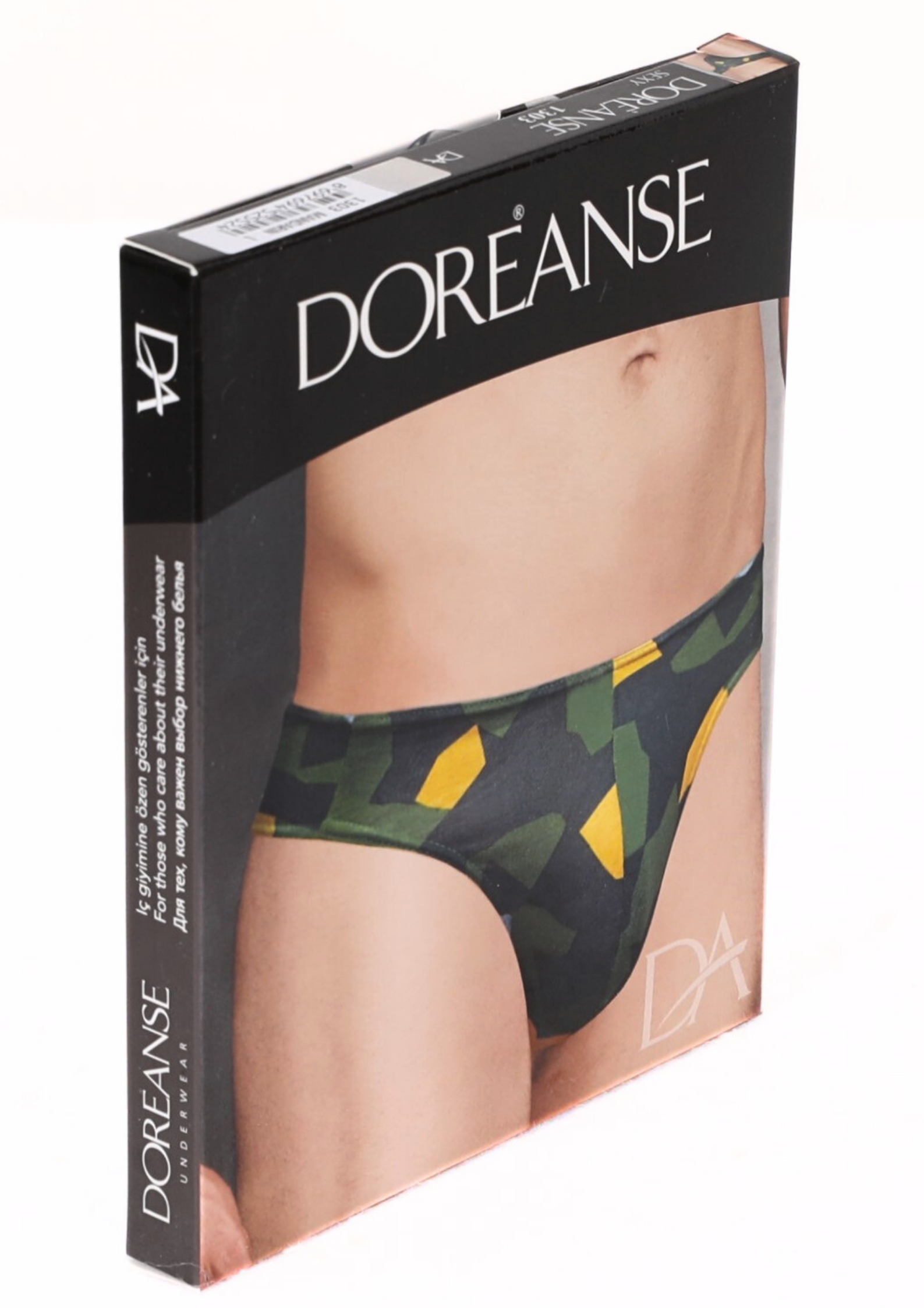Doreanse Erkek Modal Mandarin Baskılı Tanga String 1303