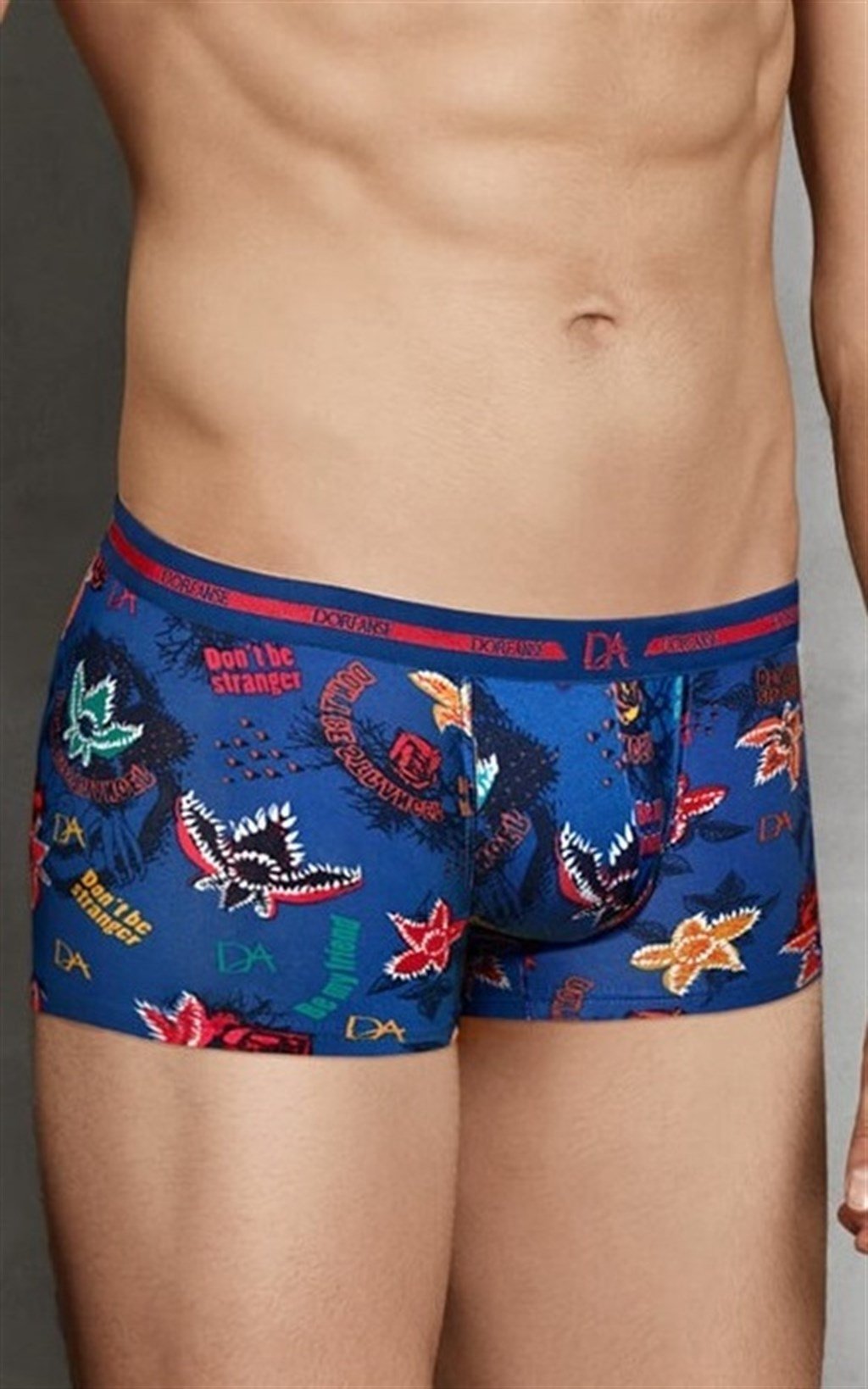 Doreanse Erkek Modal Renkli Baskılı Torbalı Mini Paça Boxer 1798