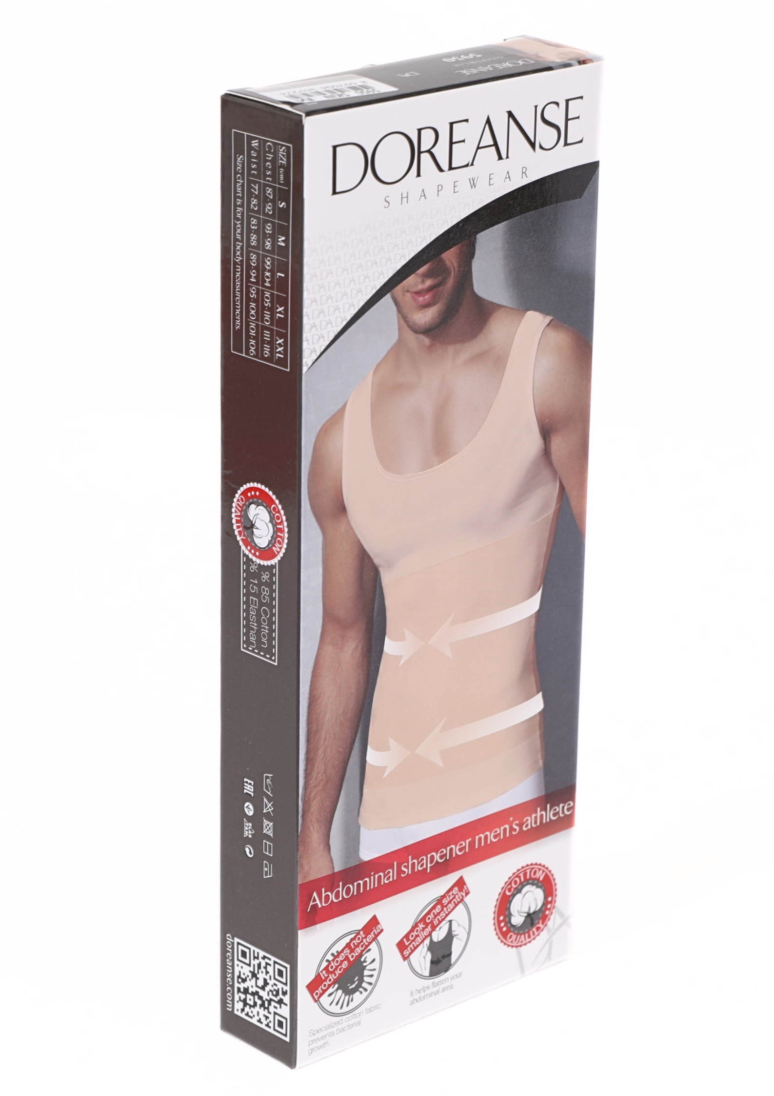 Doreanse Erkek Pamuk Geniş Yaka Toparlayıcı Korse Atlet 5950