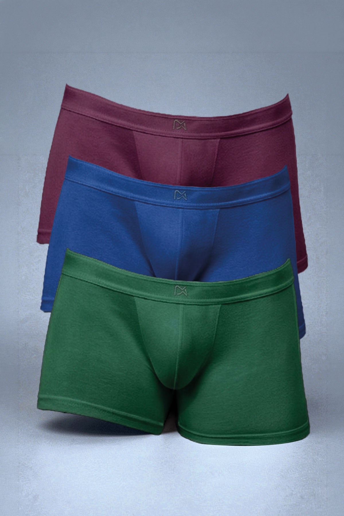 Doreanse Erkek Pamuklu Çok Renkli 3'lü Boxer 1742