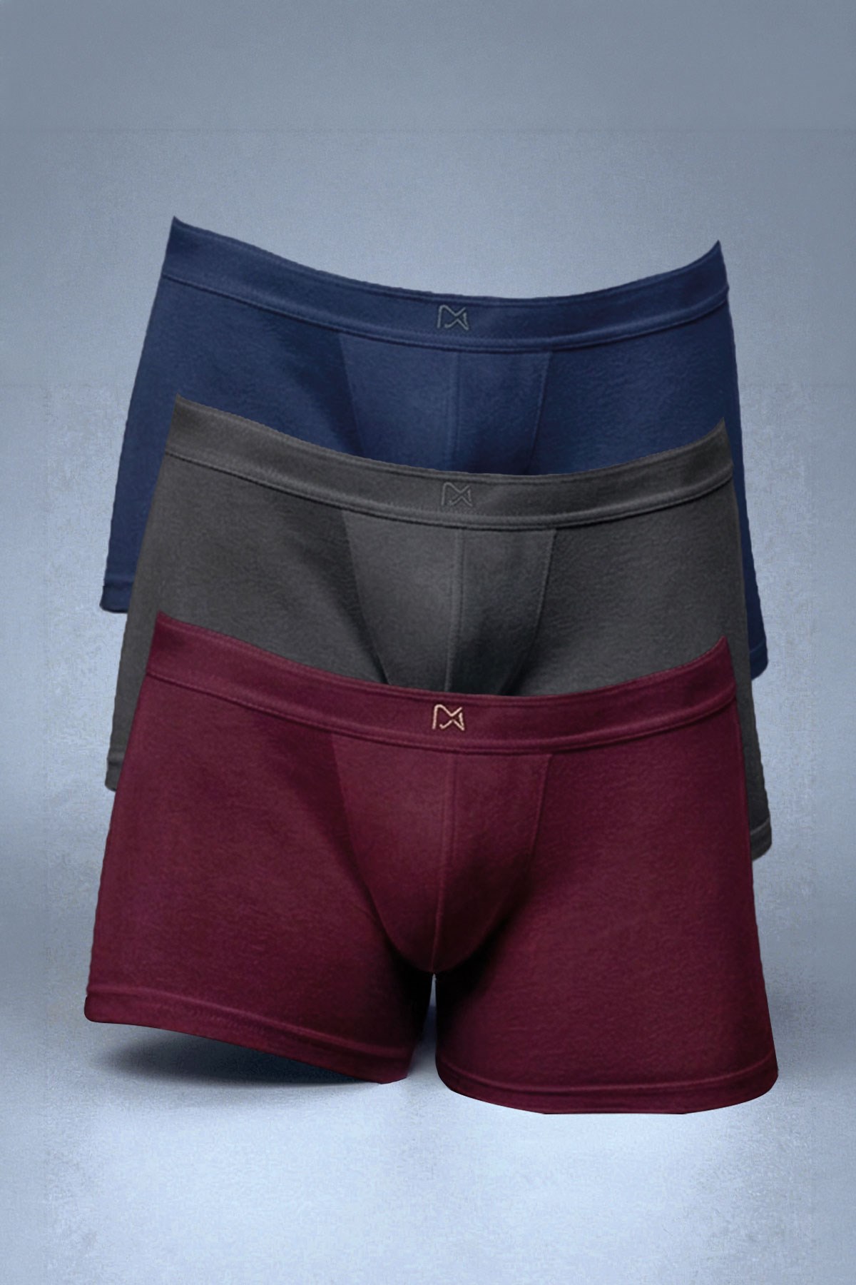 Doreanse Erkek Pamuklu Çok Renkli 3'lü Boxer 1742