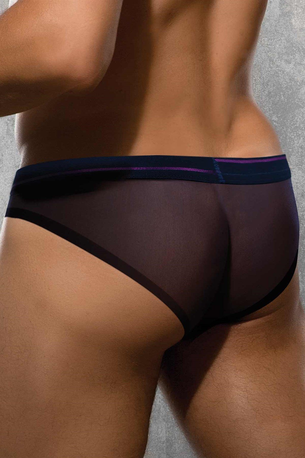 Doreanse Erkek Polyamid Lacivert Transparan Külot Slip 1347