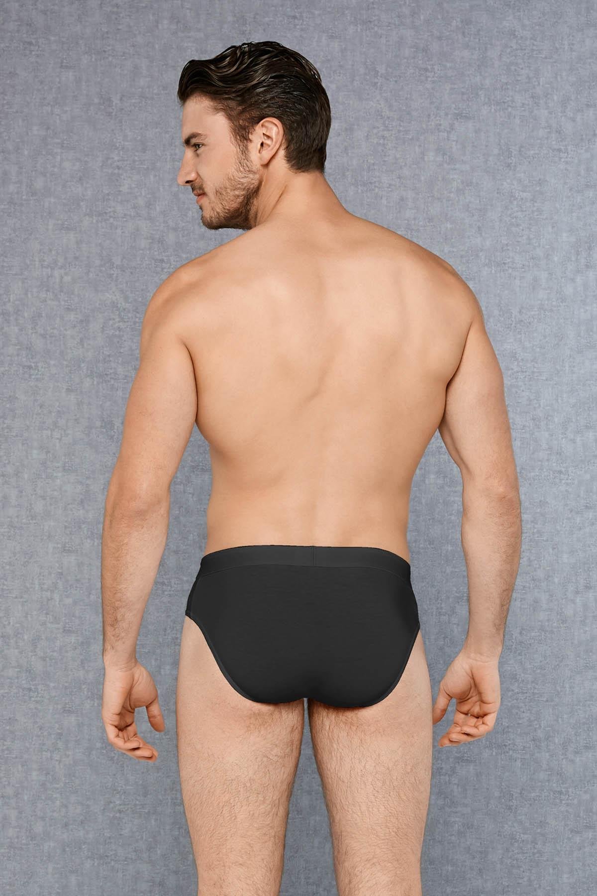 Doreanse Erkek Renkli Pamuklu Bel Bandı 3'lü Slip Külot 1327