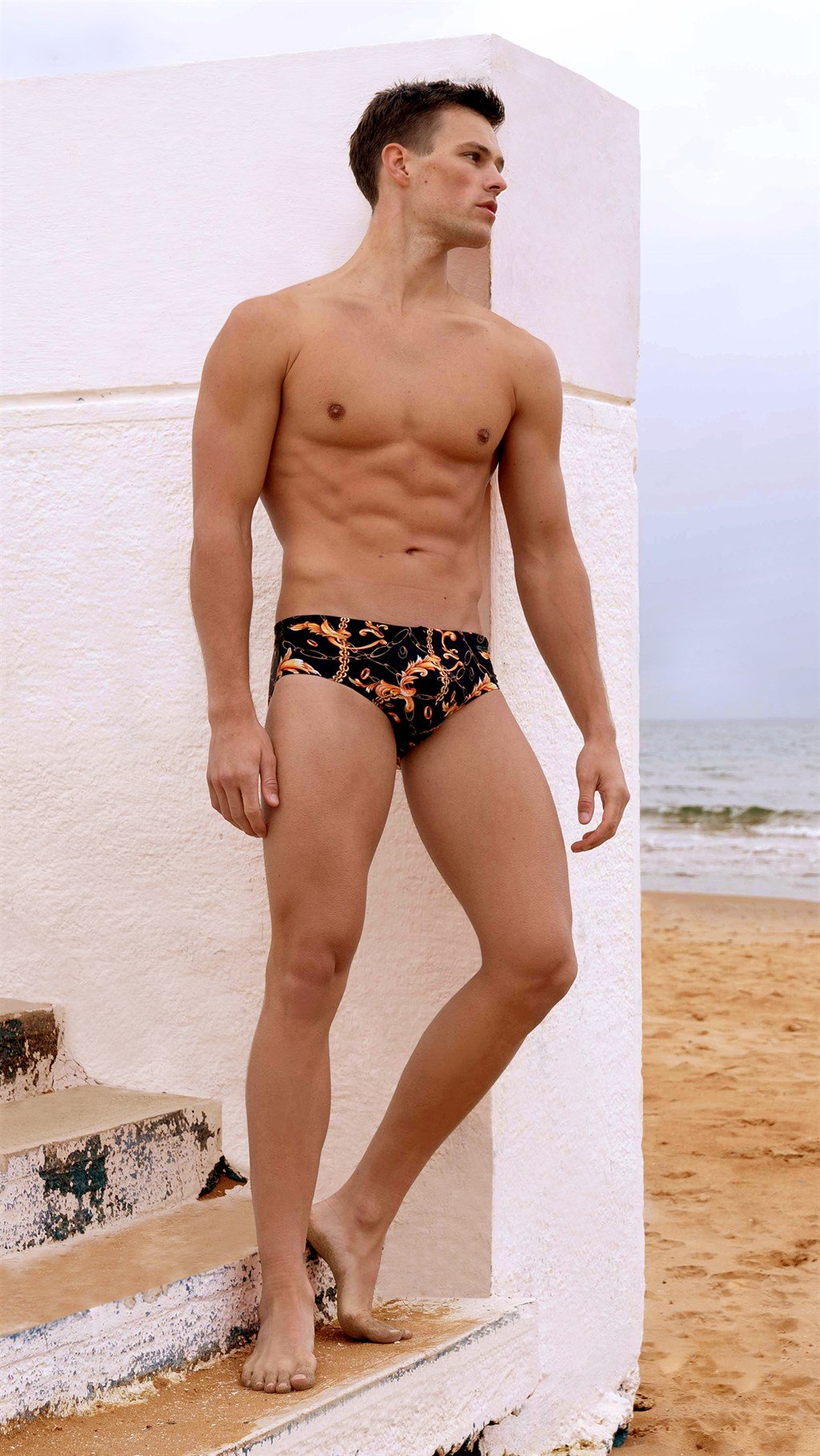 Doreanse Erkek Renkli Slip Desenli Mayo 3809