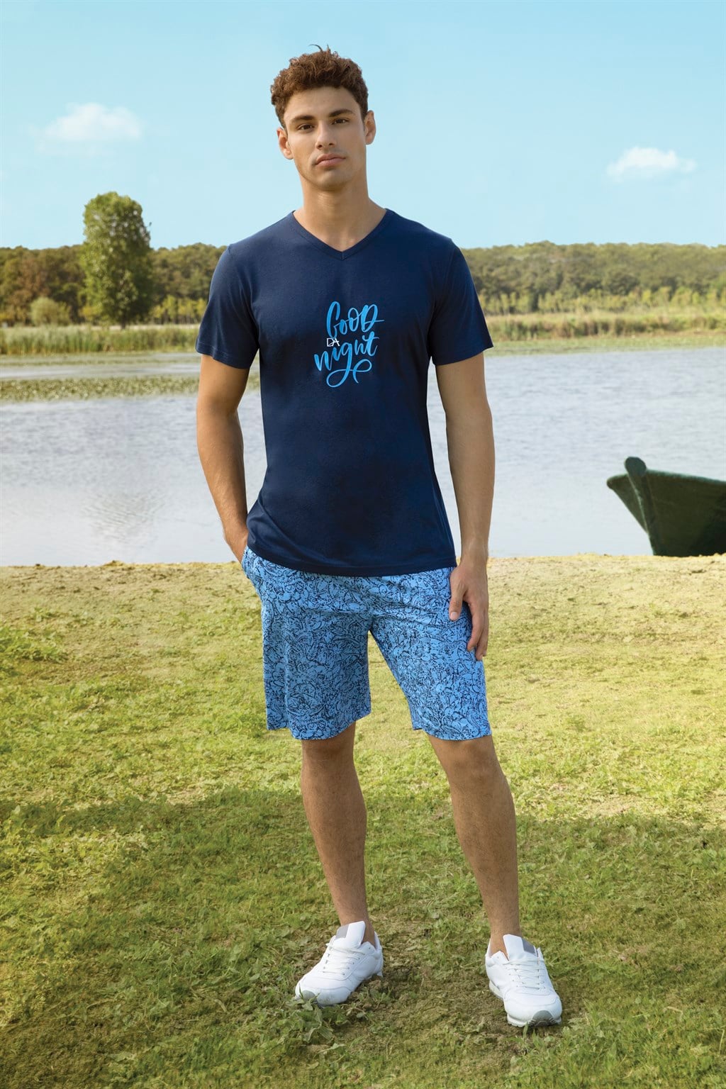 DOREANSE Erkek T-Shirt Pijama Takımı 4923