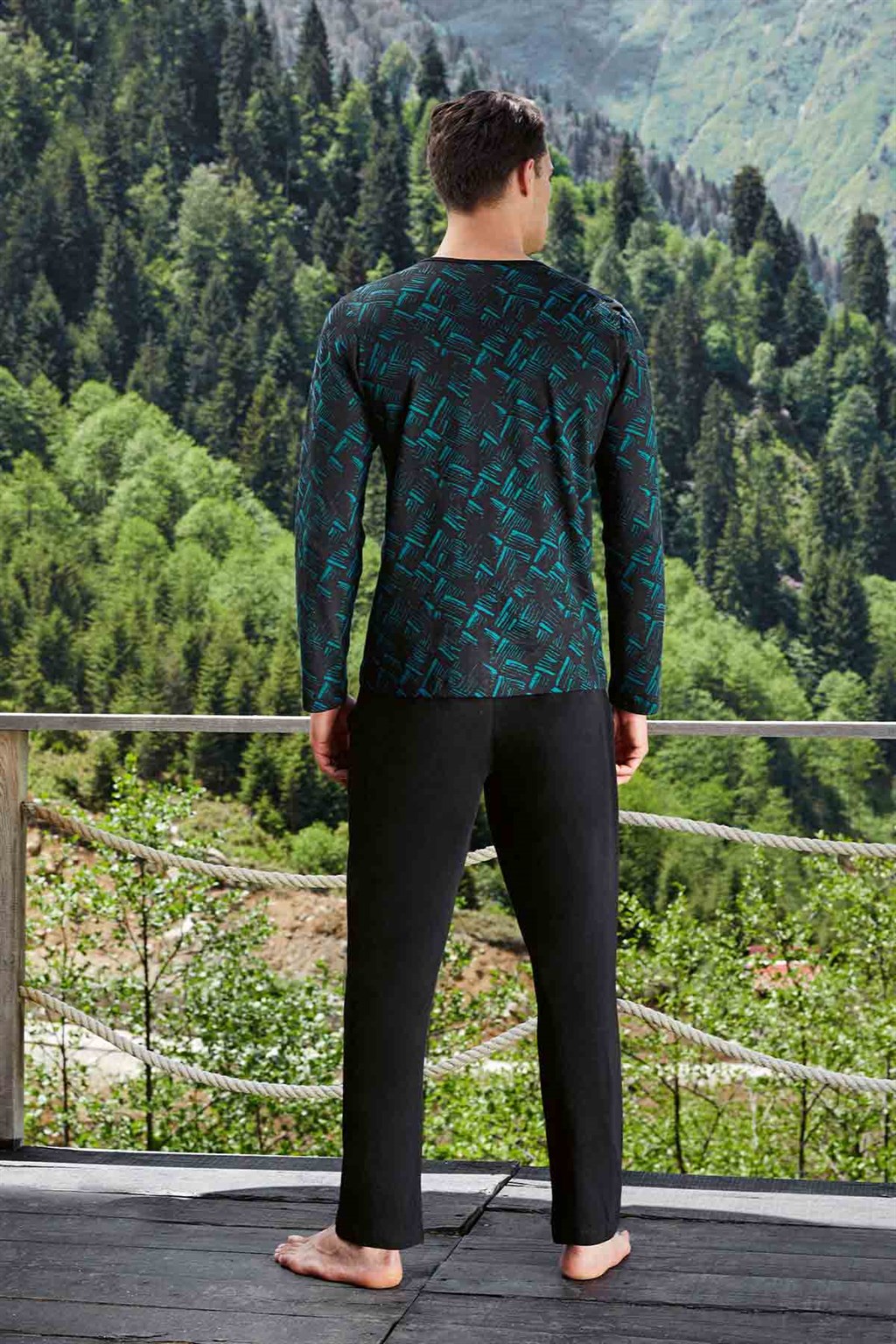 DOREANSE Erkek T-Shirt Pijama Takımı 4852