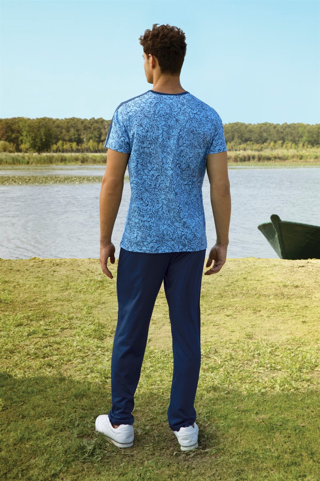 DOREANSE Erkek T-Shirt Pijama Takımı 4913