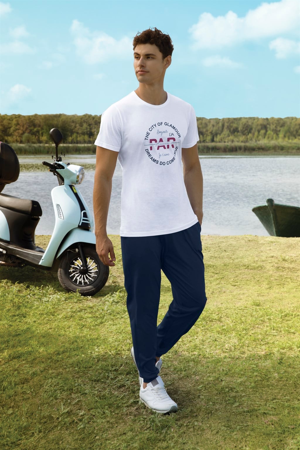 DOREANSE Erkek T-Shirt Pijama Takımı 4733