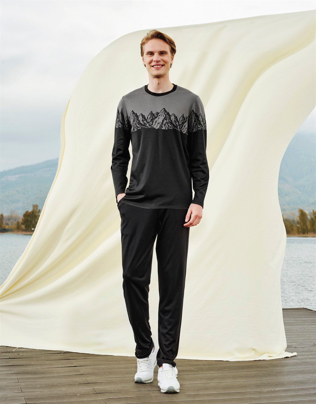 DOREANSE Erkek T-Shirt Pijama Takımı 4673