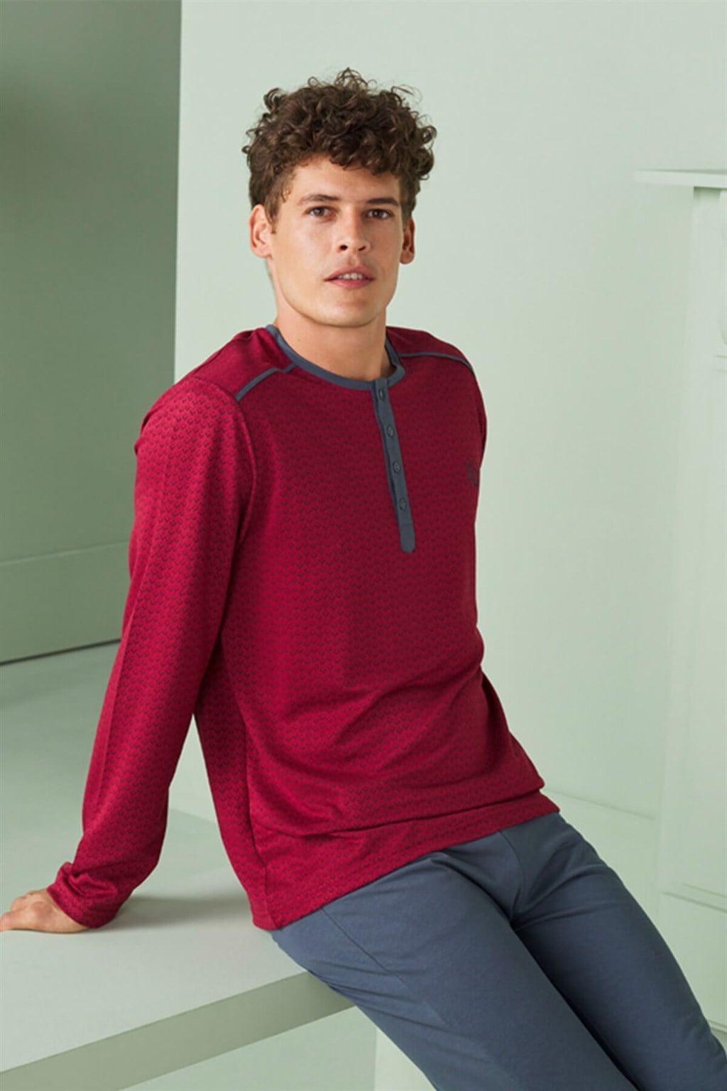 DOREANSE Erkek T-Shirt Pijama Takımı 4530