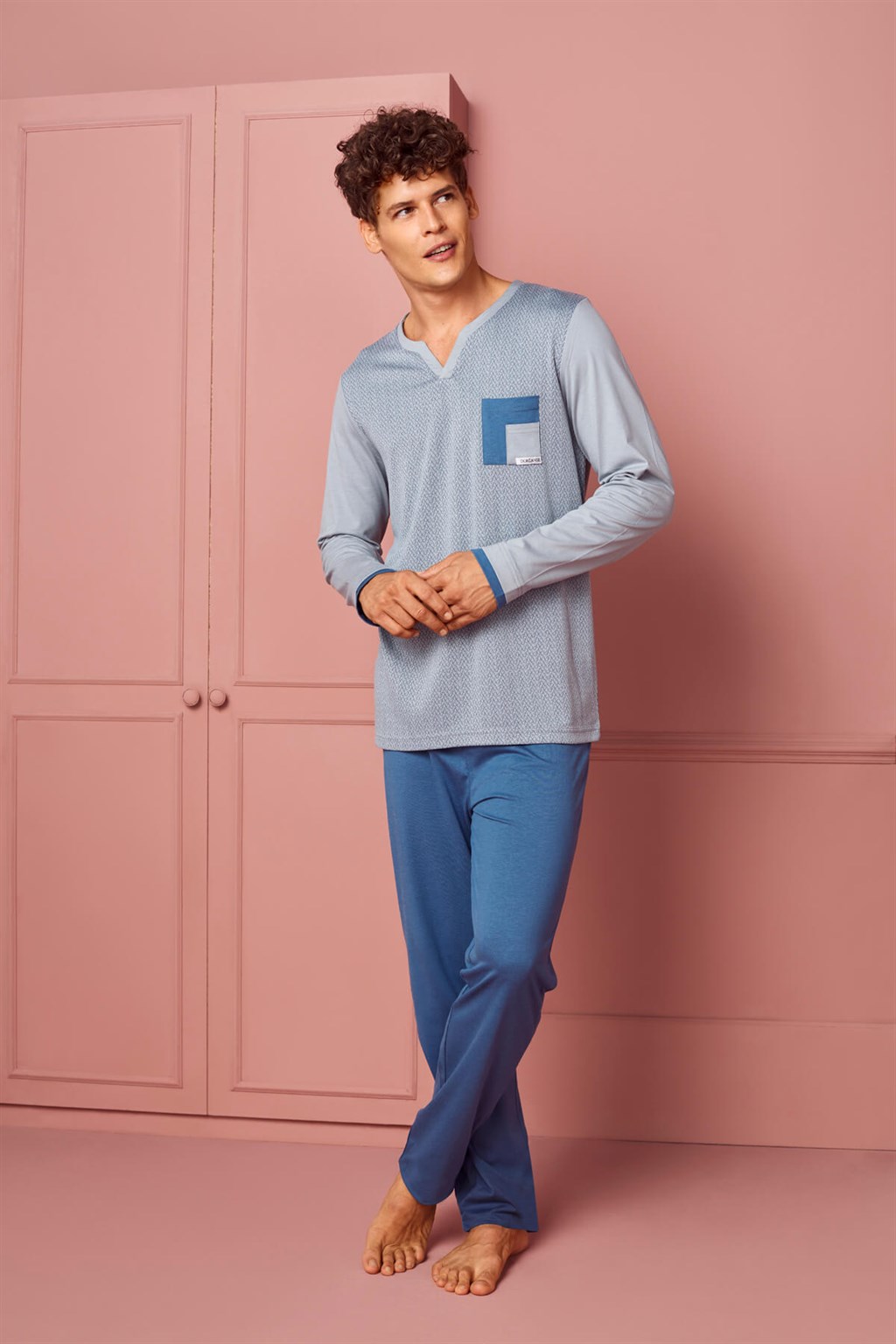 DOREANSE Erkek T-Shirt Pijama Takımı 4560