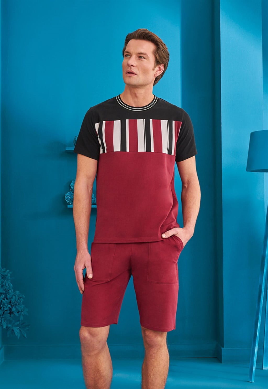 DOREANSE Erkek T-Shirt Pijama Takımı 4910