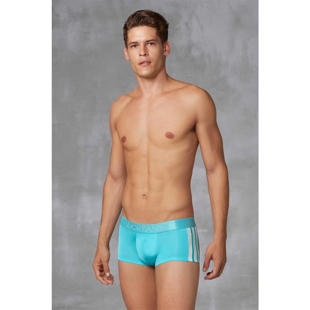 Doreanse Erkek Turkuaz Polyamid Mini Paça Boxer 1589