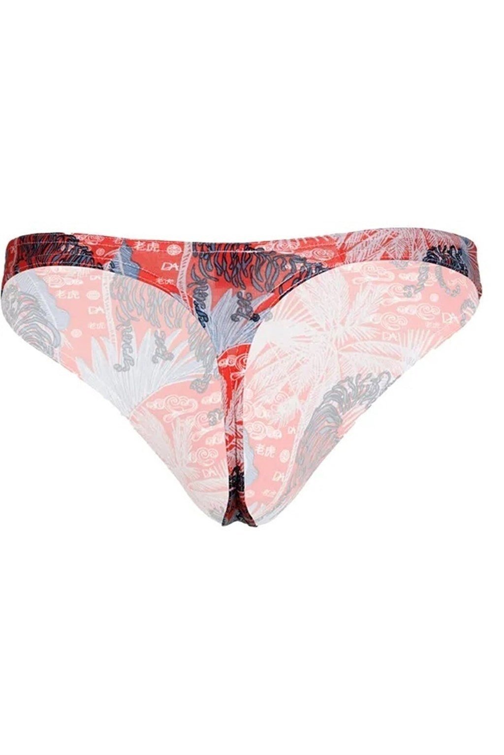 DOREANSE Erkek Turuncu Kaplan Desenli String 1400