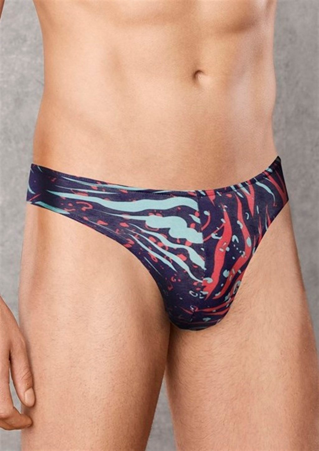 DOREANSE Erkek Zebra Desen String 1406