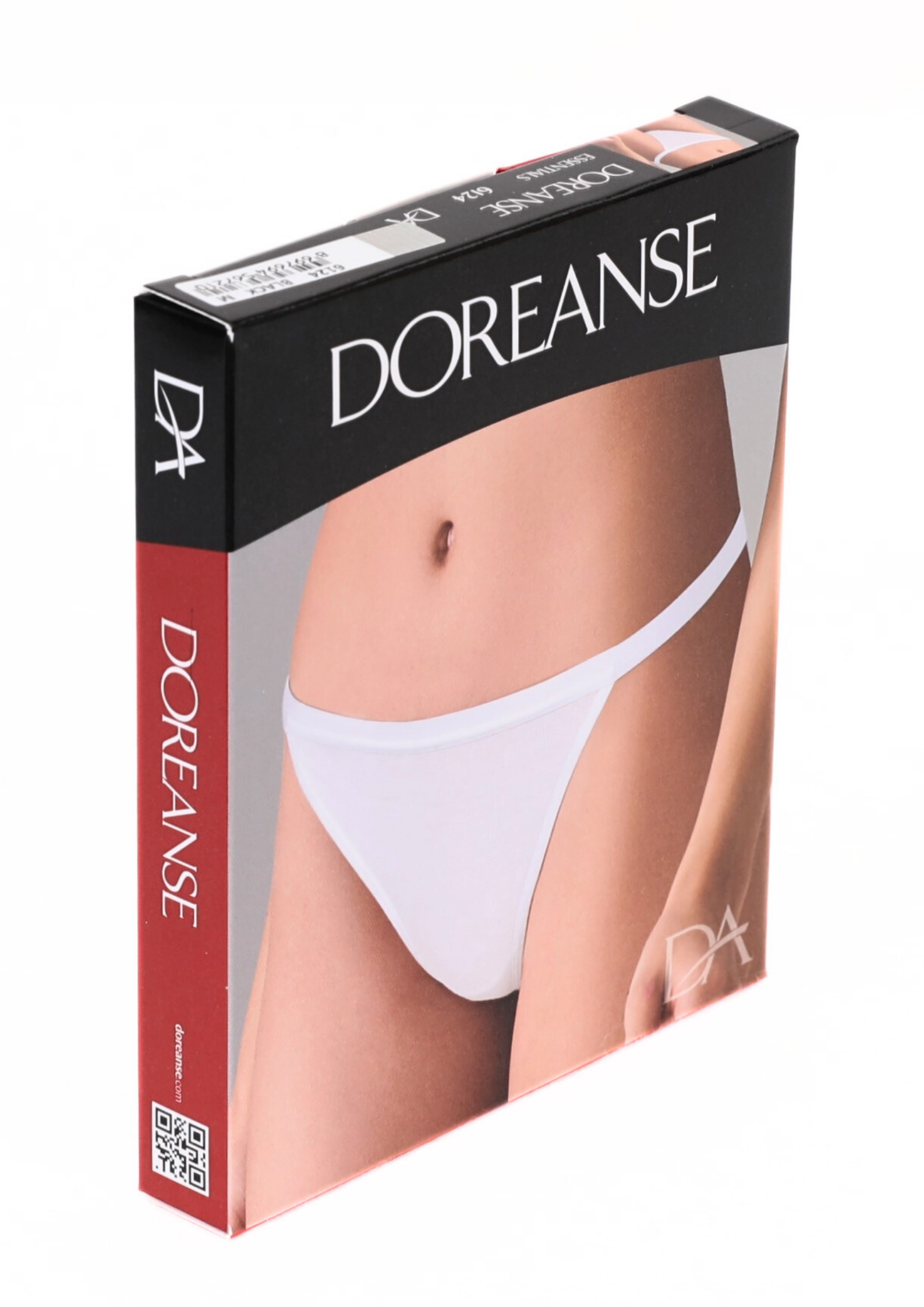DOREANSE Kadın %92 Pamuk Fitilli V-String 6124