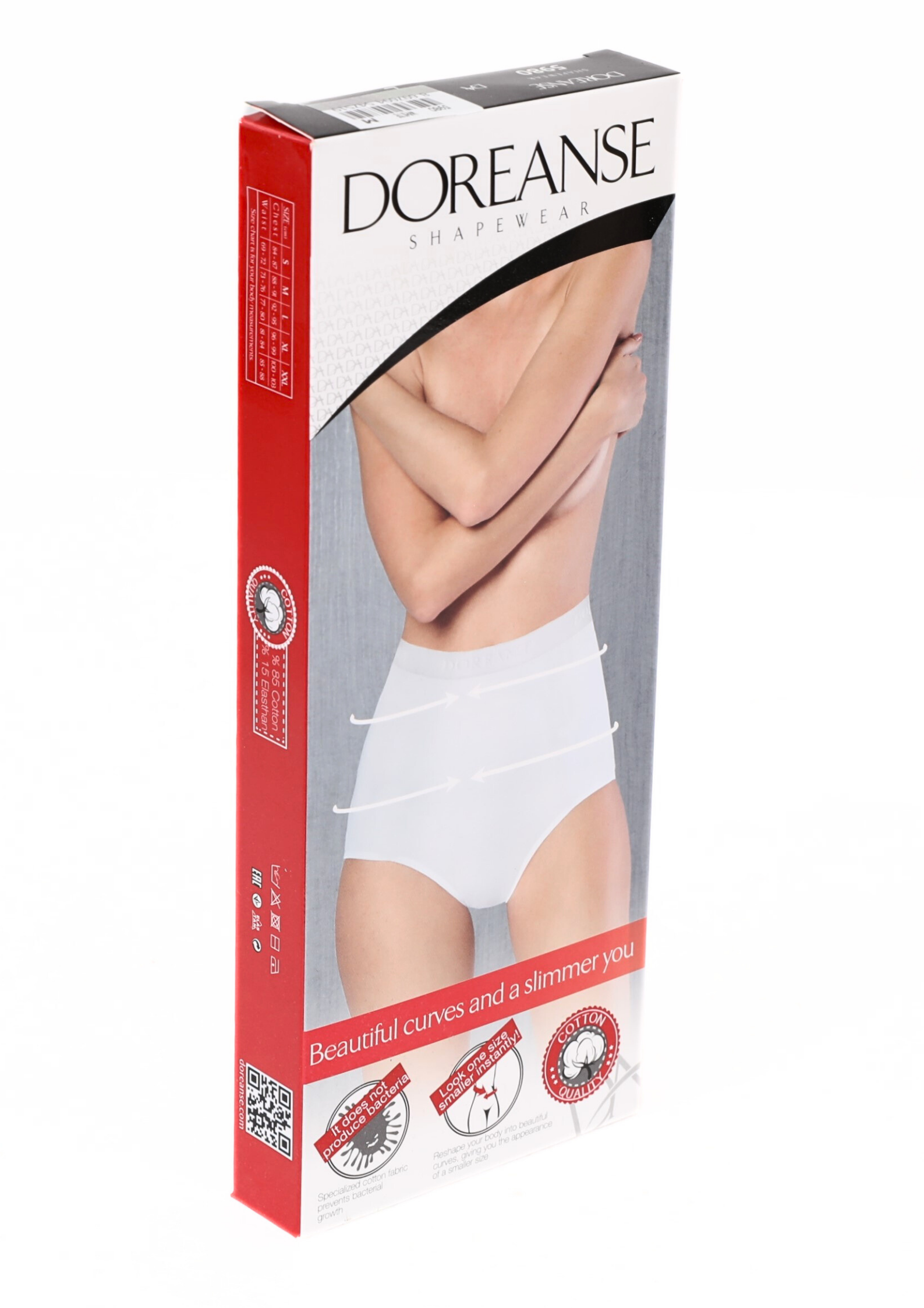 DOREANSE Kadın Esnek Fit Yüksek Bel Slip Külot Korse 5980