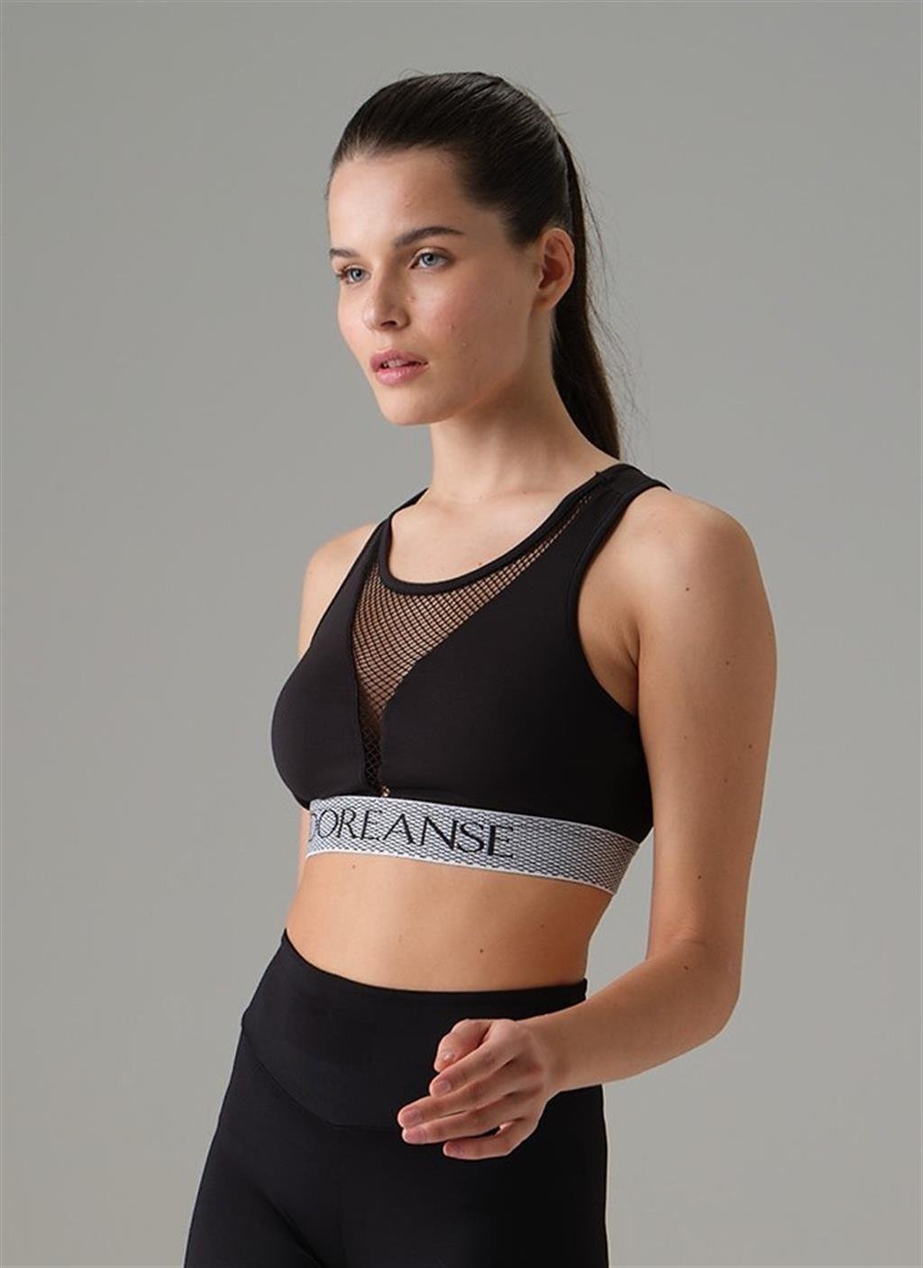 DOREANSE Kadın File Dekolte Detaylı Spor Sütyeni 5578