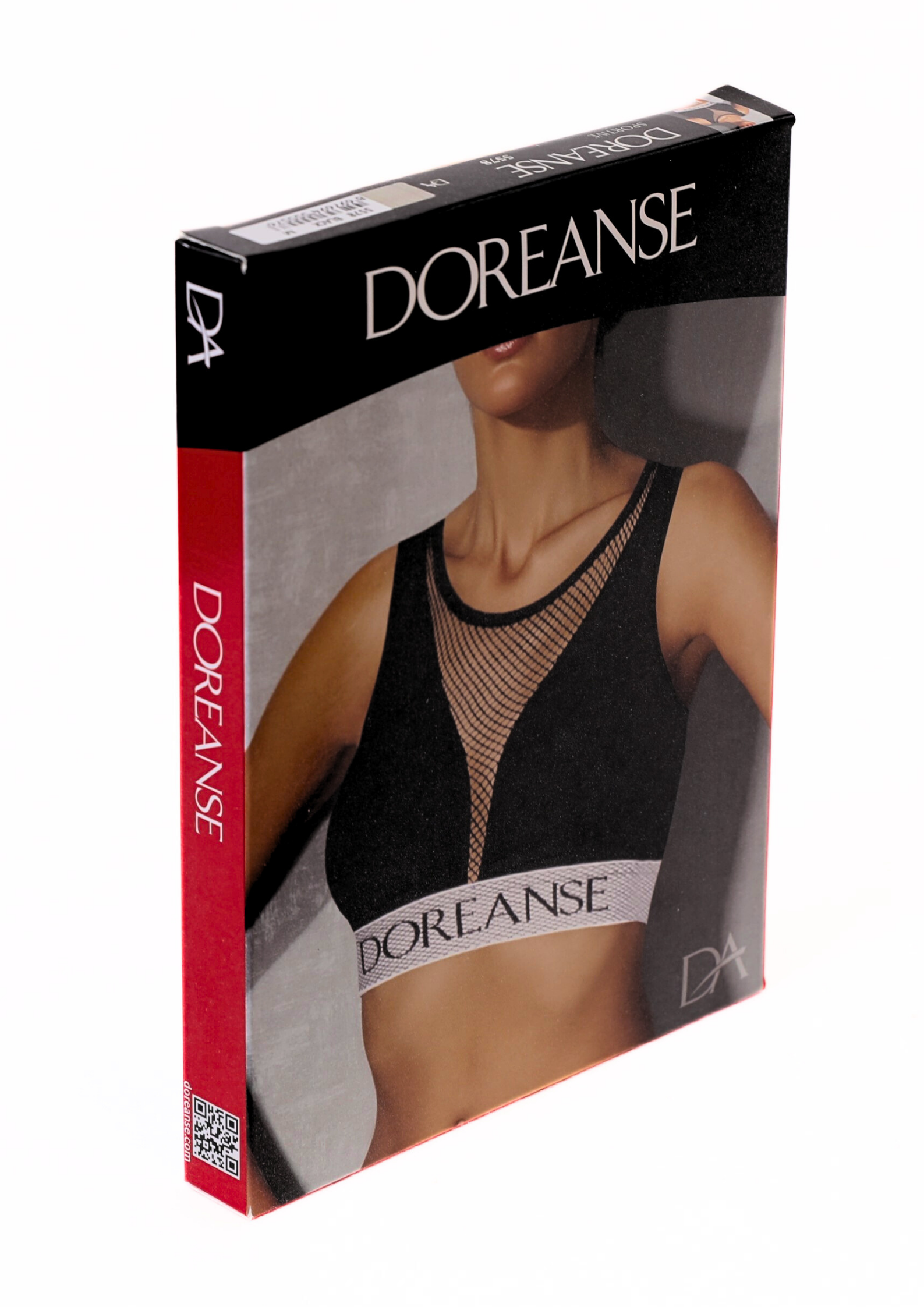 DOREANSE Kadın File Dekolte Detaylı Spor Sütyeni 5578