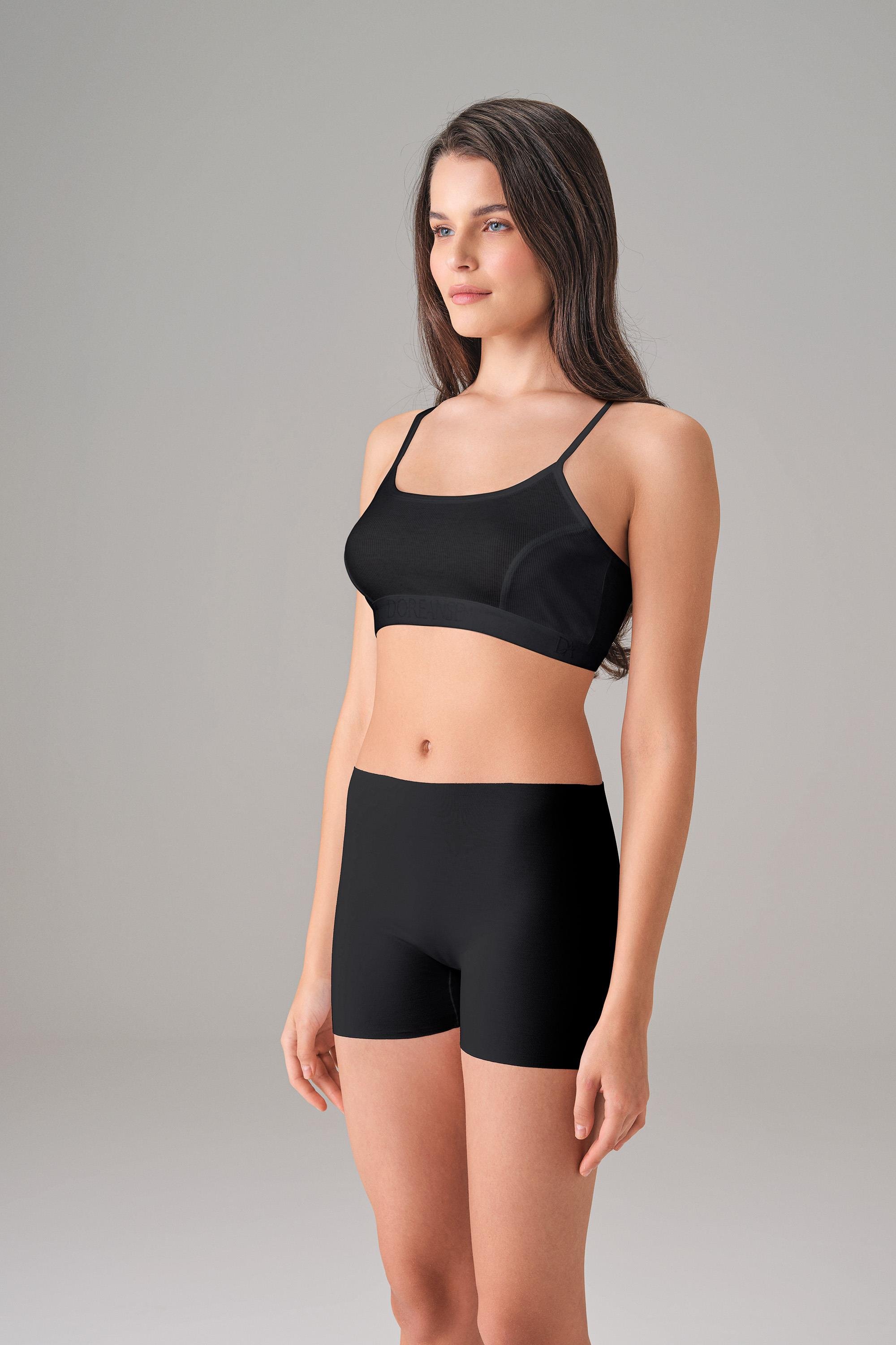 DOREANSE Kadın Fitilli İnce Askılı Spor Sütyen 5595