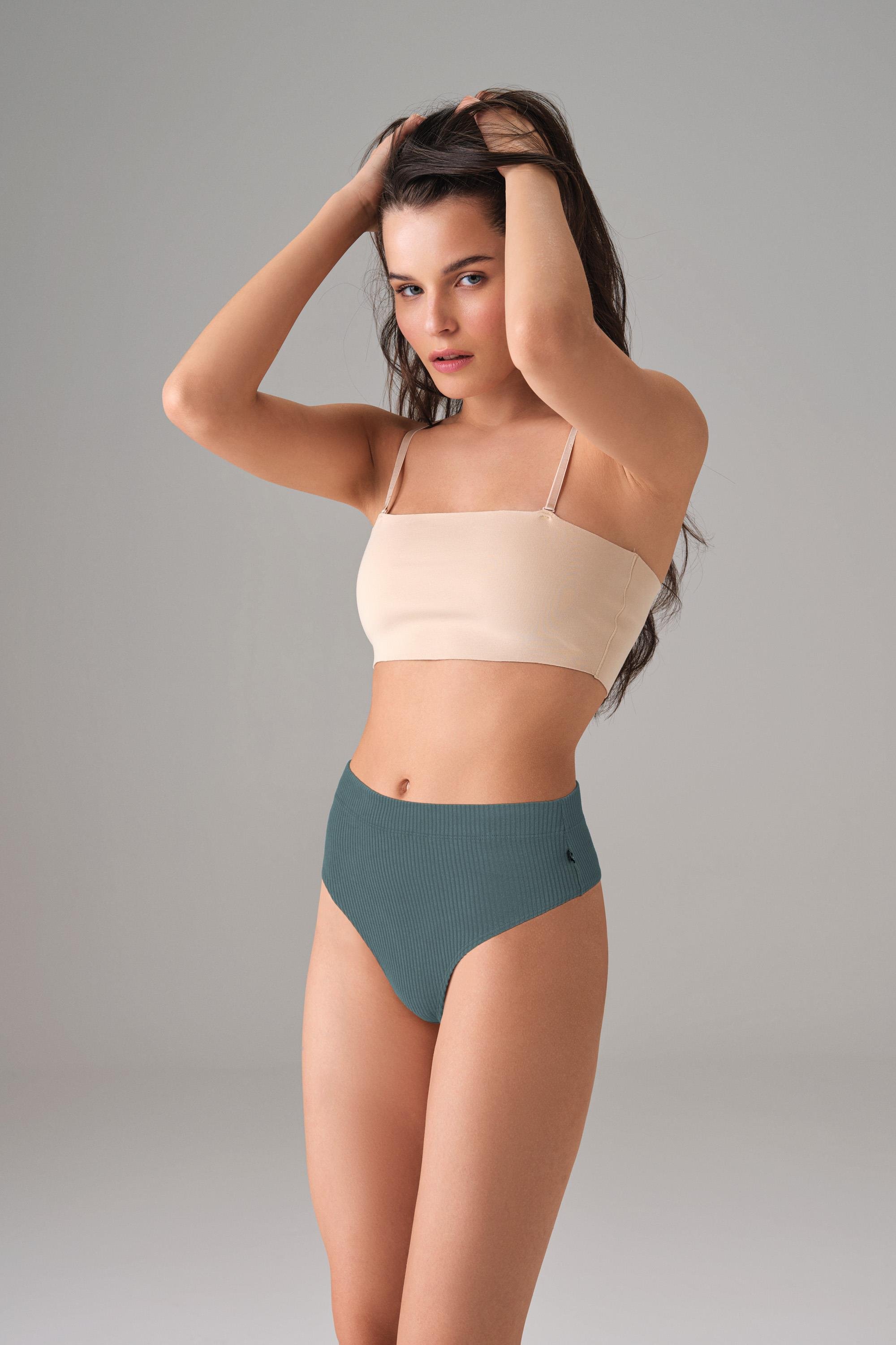 DOREANSE Kadın Fitilli Yüksek Bel Tanga String 6125