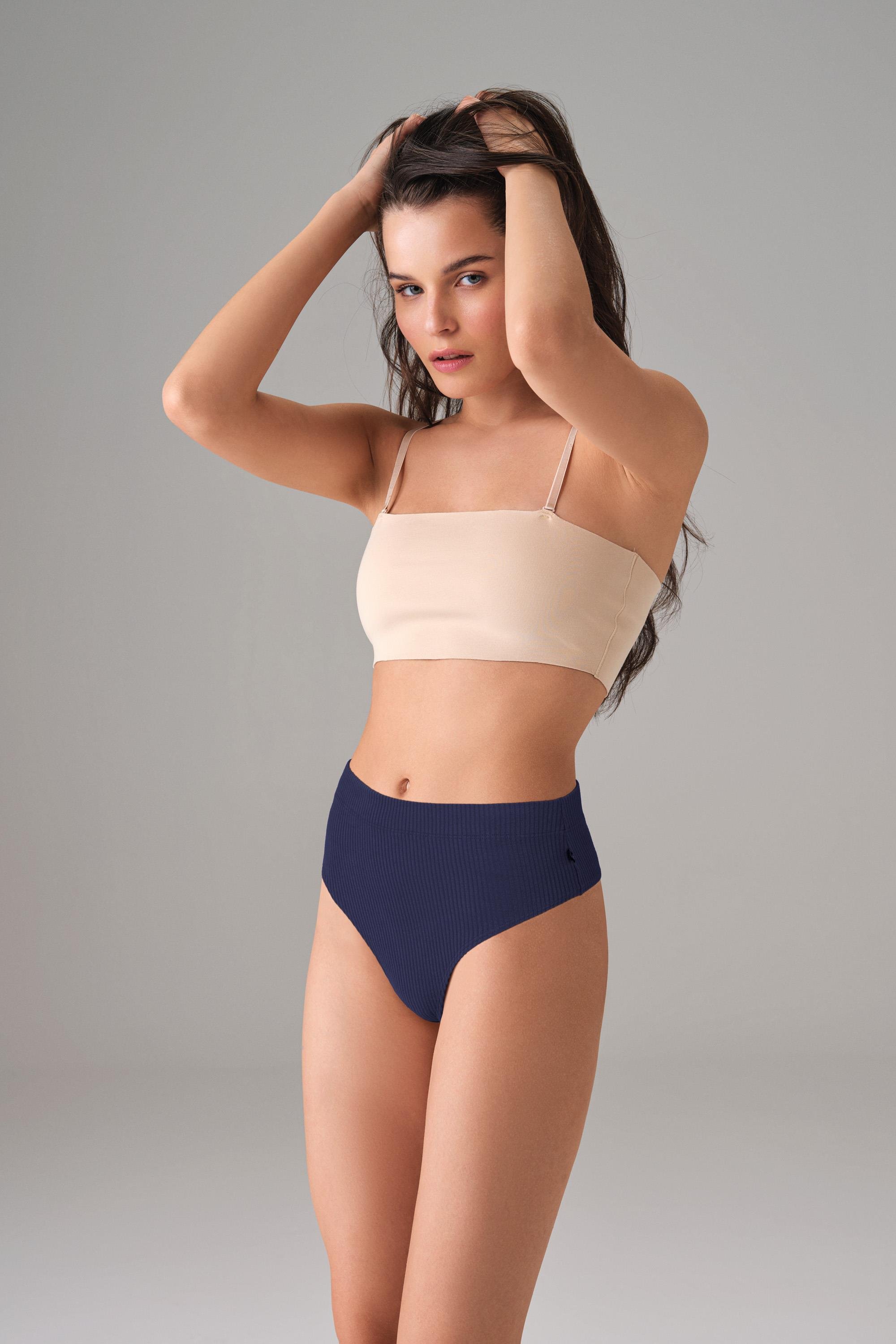 DOREANSE Kadın Fitilli Yüksek Bel Tanga String 6125