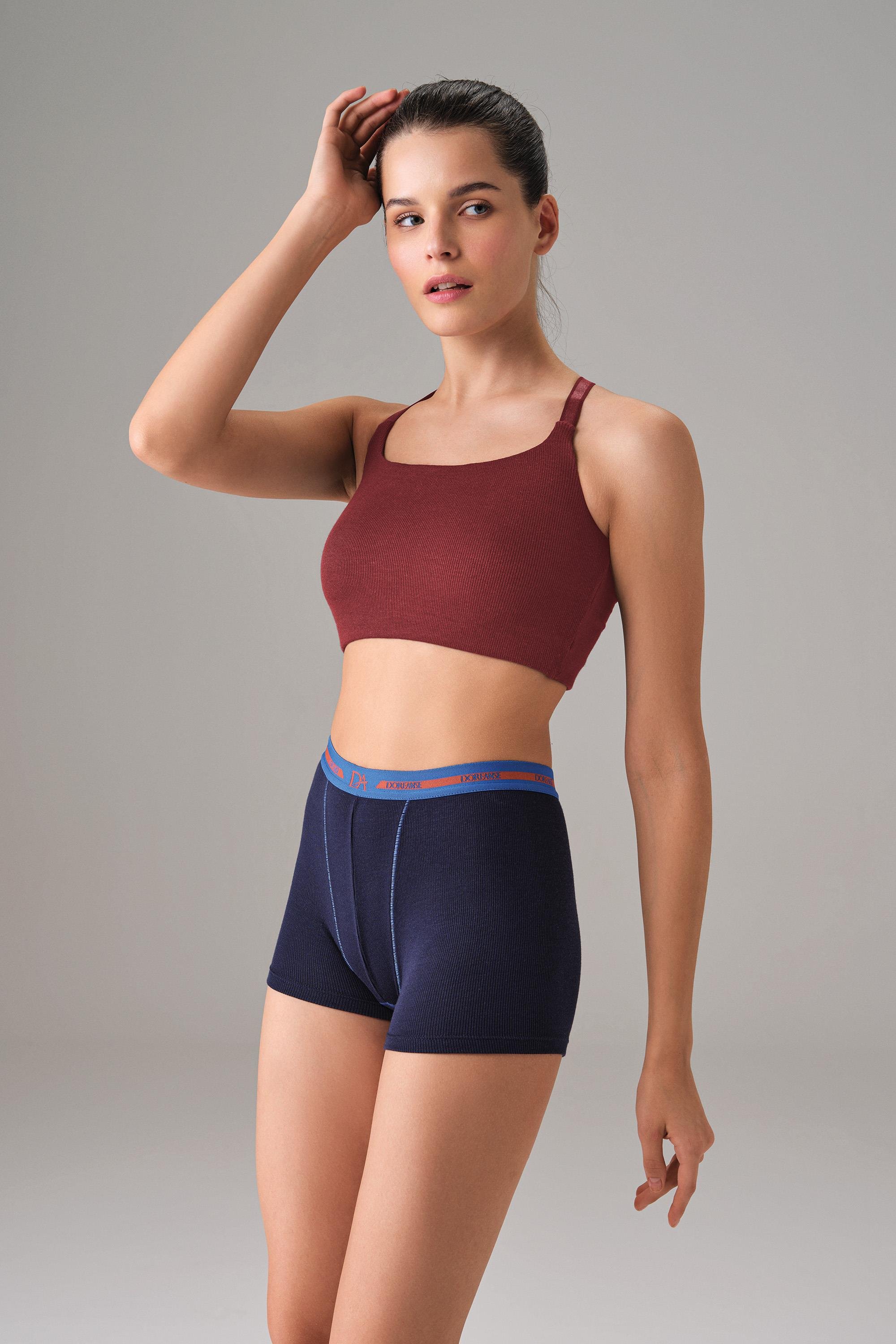 DOREANSE Kadın Kaplı Çapraz Askılı Spor Atlet 5588