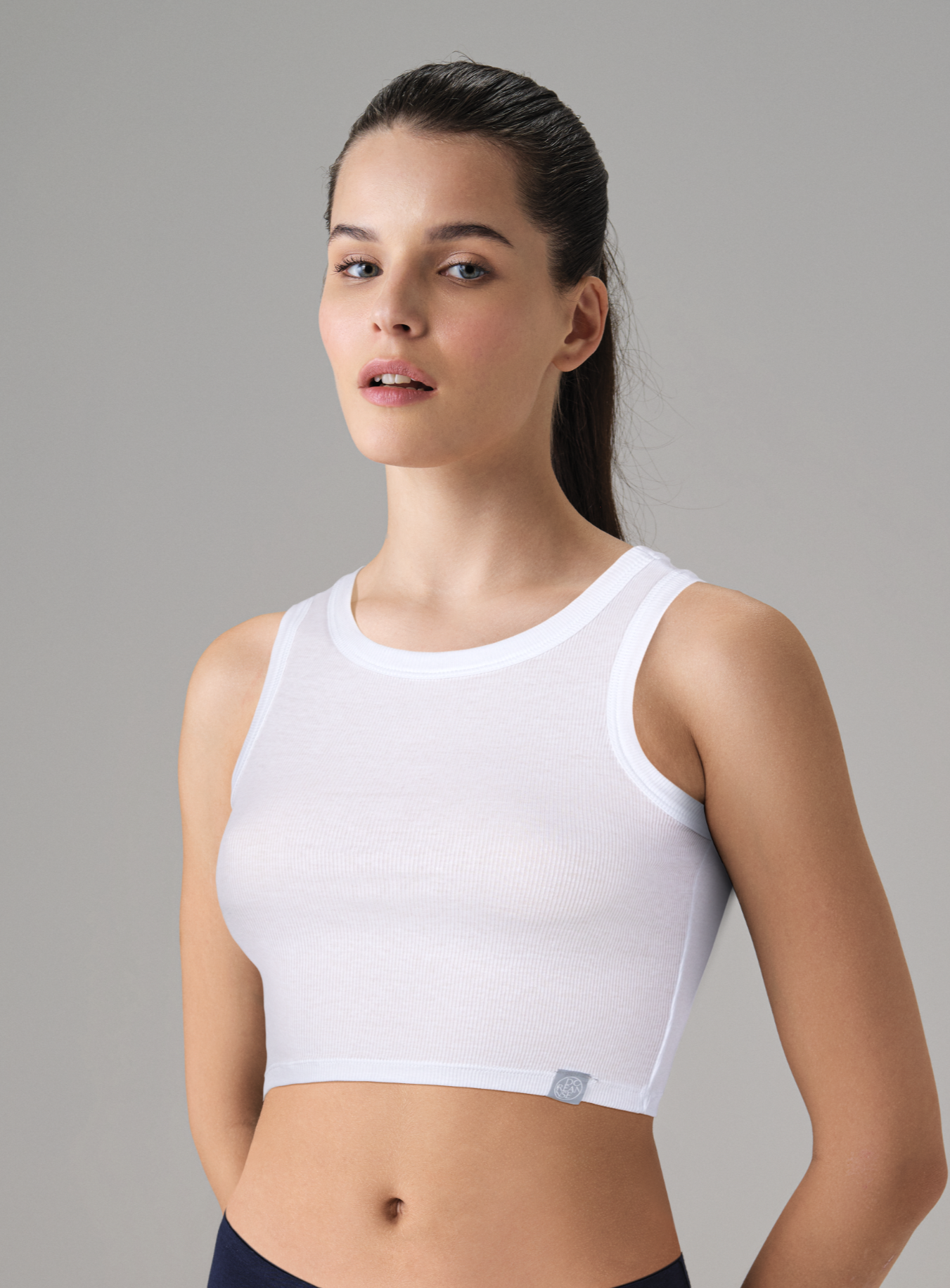 DOREANSE Kadın Kaşkorse %92 Pamuk Crop Atlet 9326