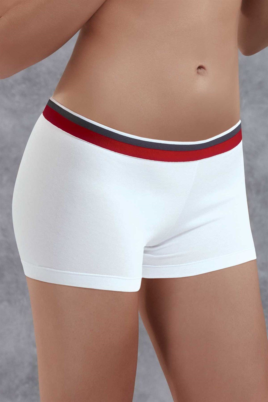 Doreanse Kadın Modal Normal Paça Çizgili Boxer Şort 8160