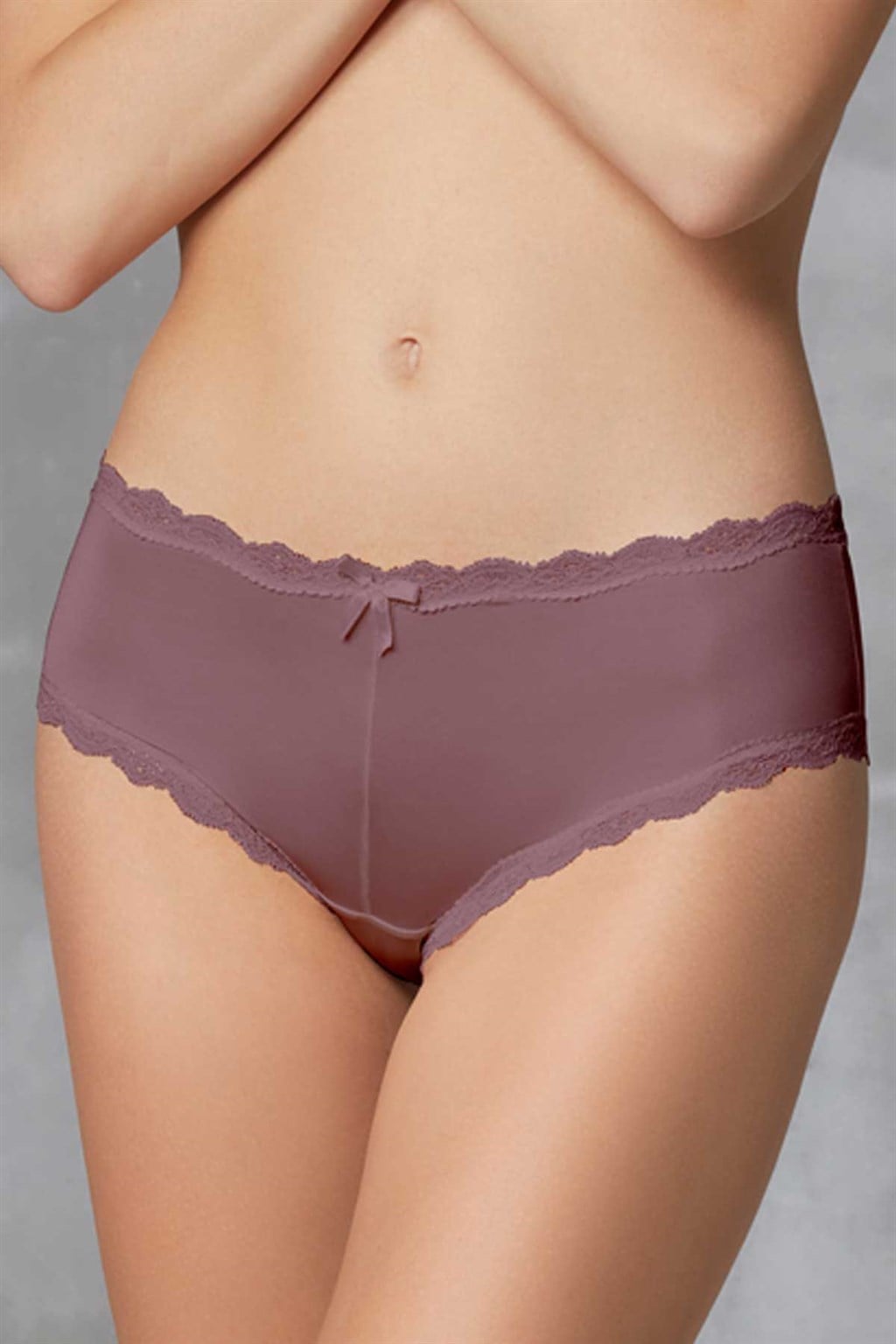 Doreanse Kadın Polyamid 3'lü Dantelli Çiçek Desenli Fiyonk Slip Külot 7157